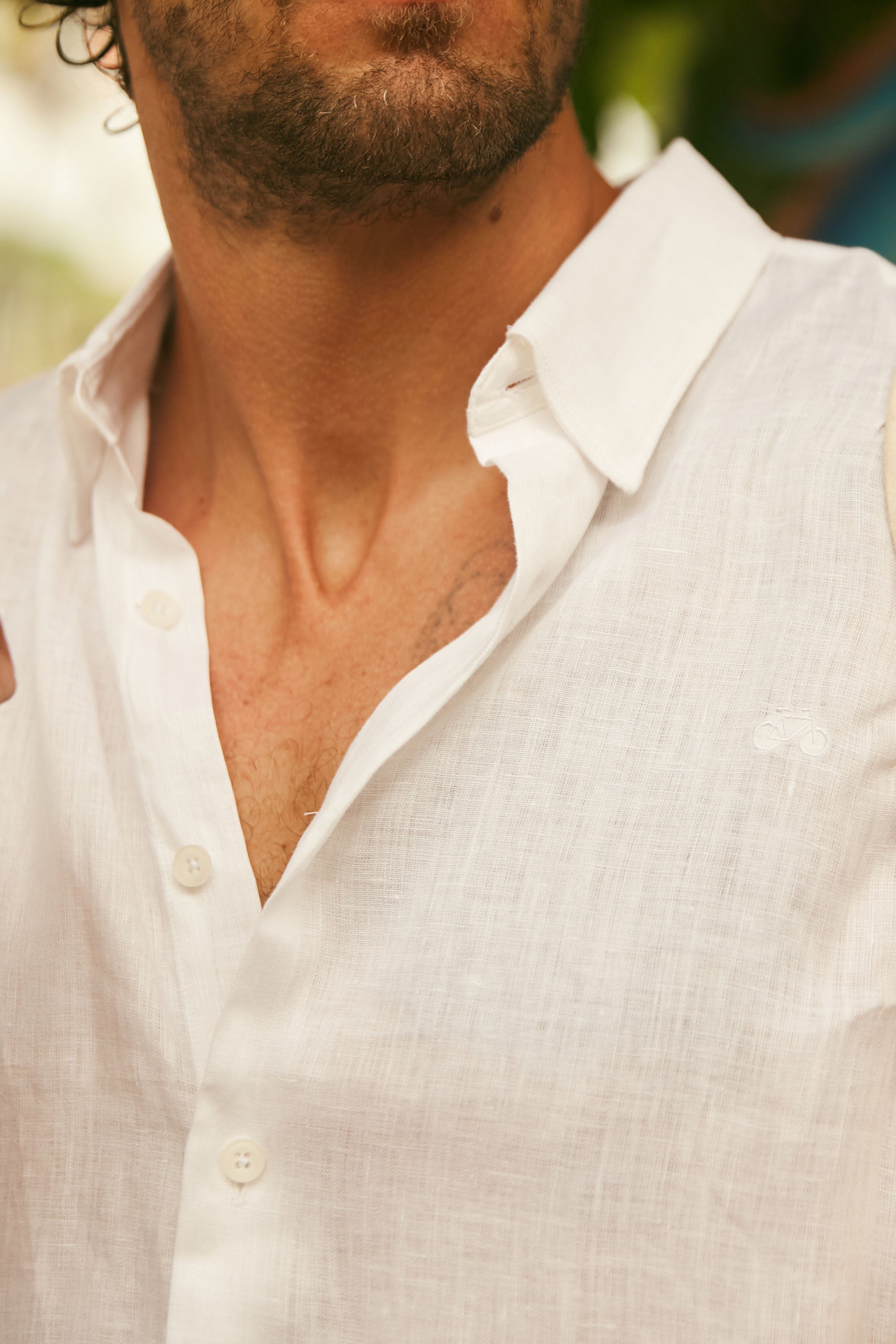 CAMISA LINO BLANCO