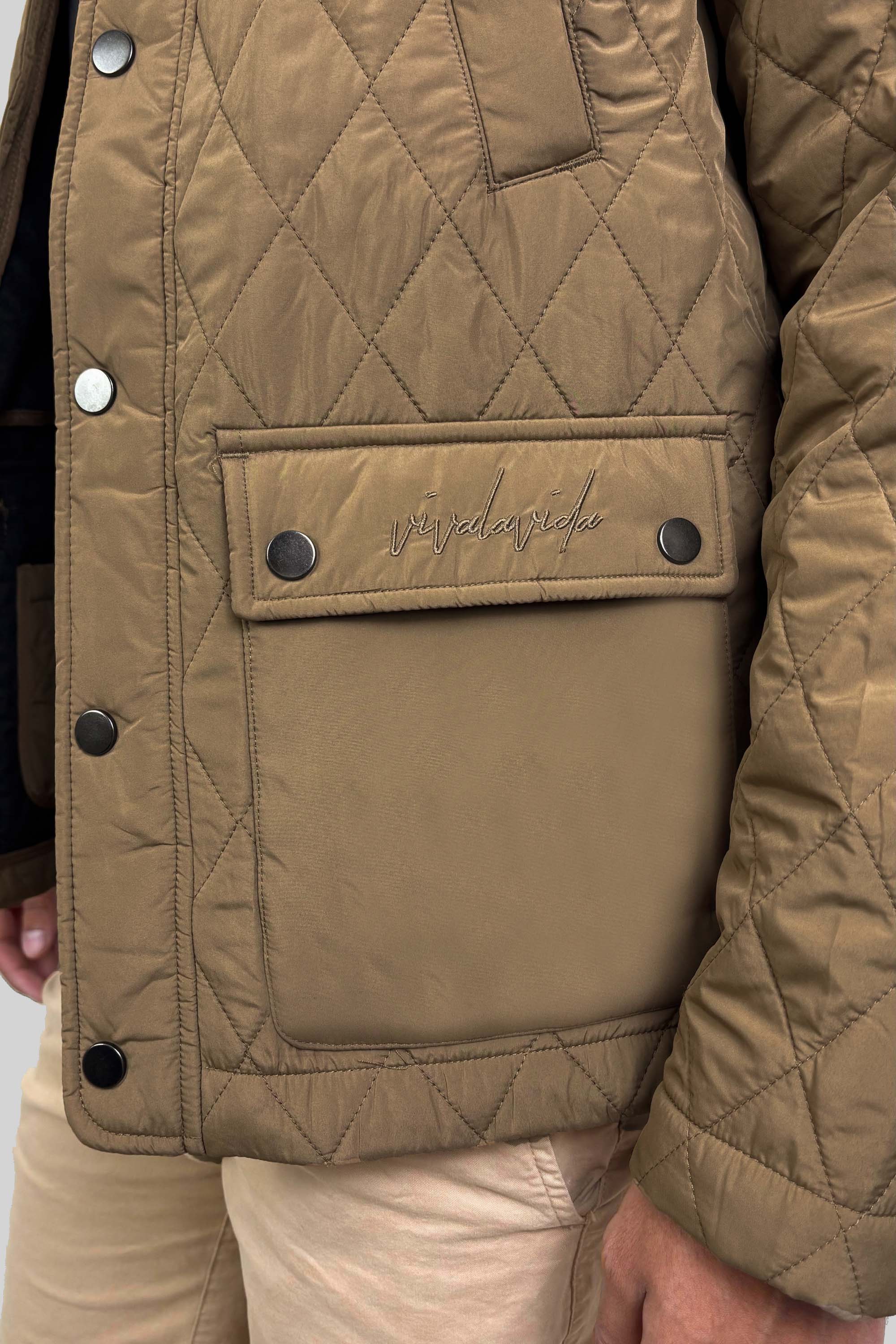 QUILTED JACKET MOCHA