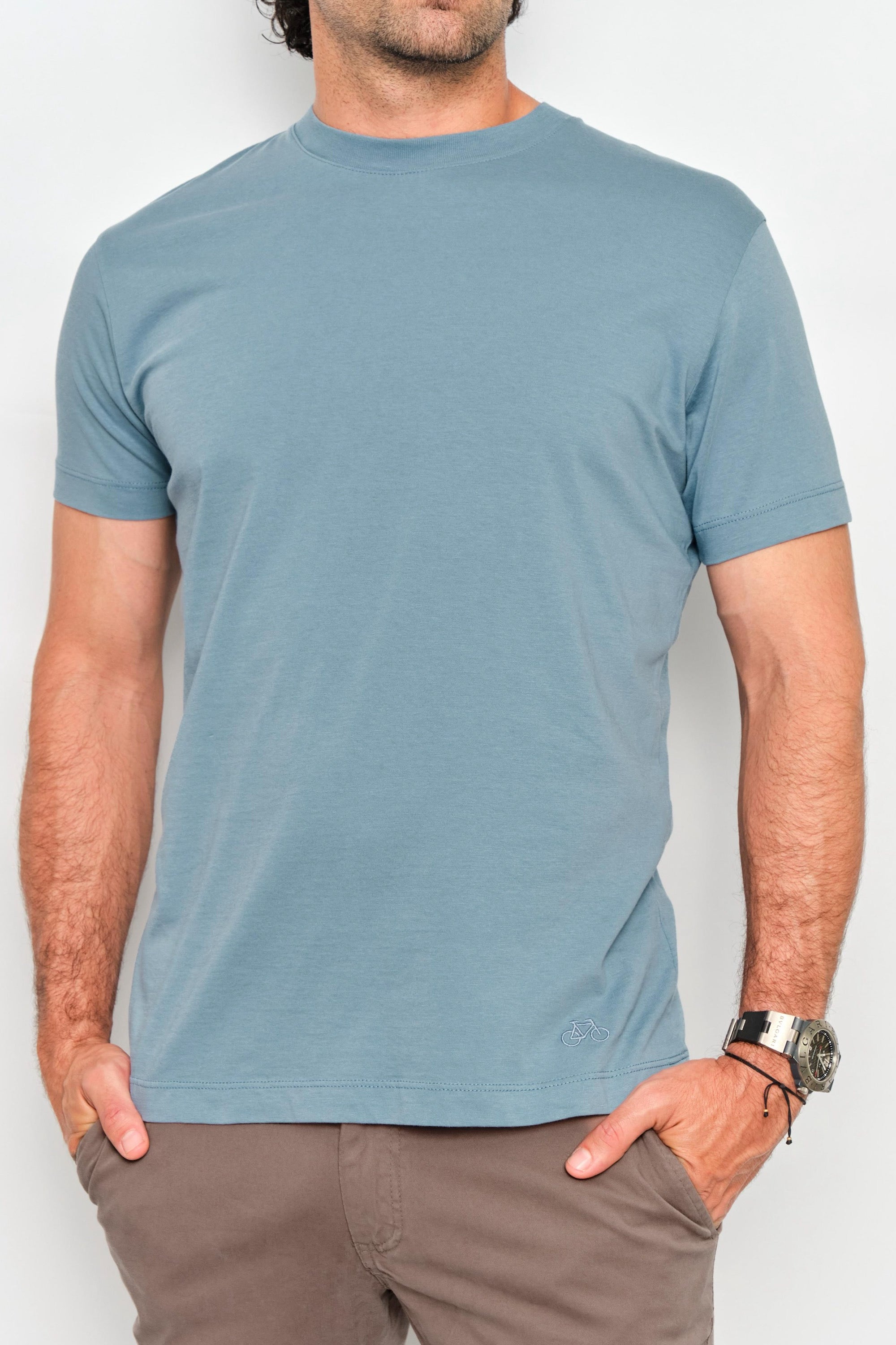 CAMISETA BASIC PLUS AZUL CLARO