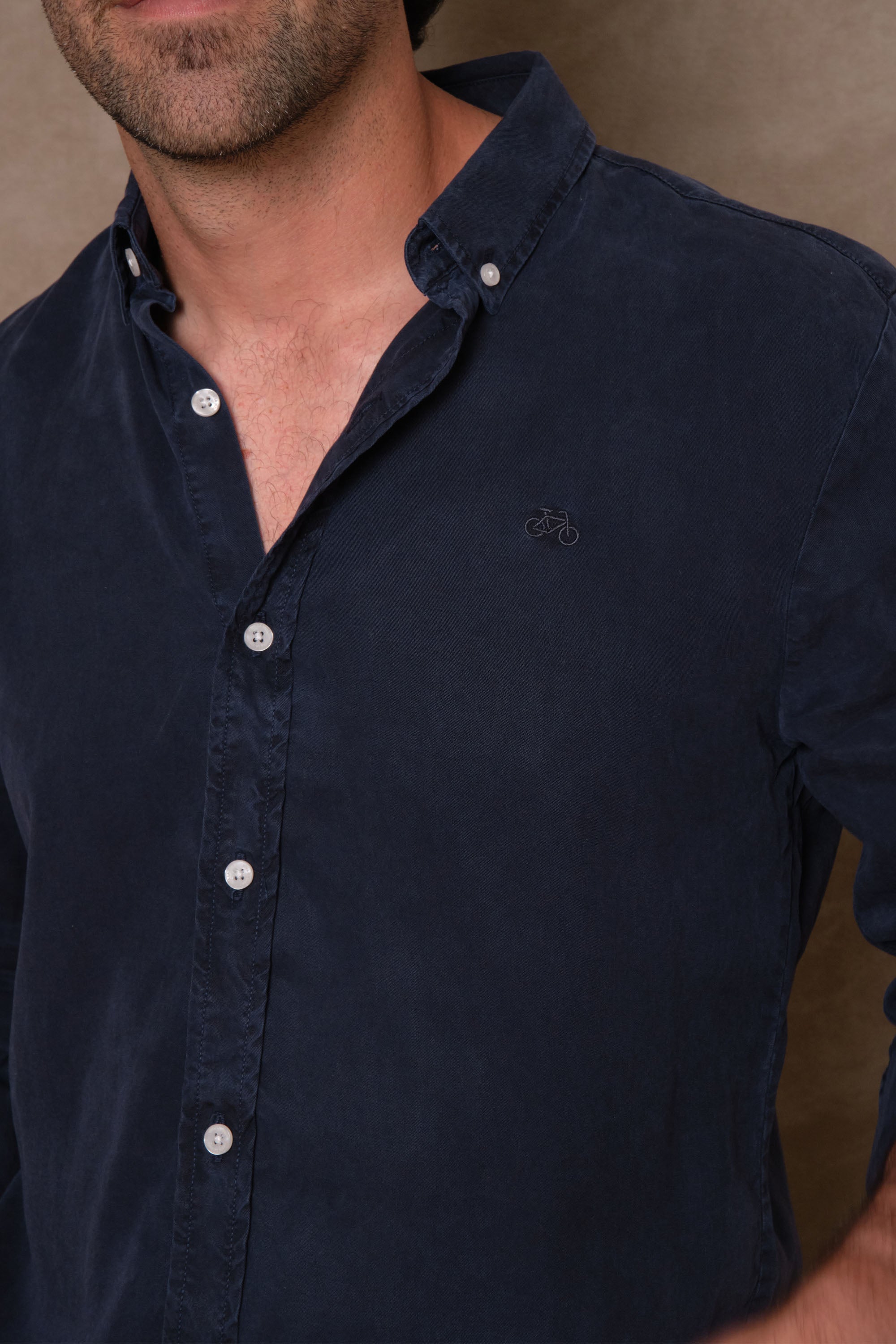 CAMISA LYOCELL NP DARK BLUE