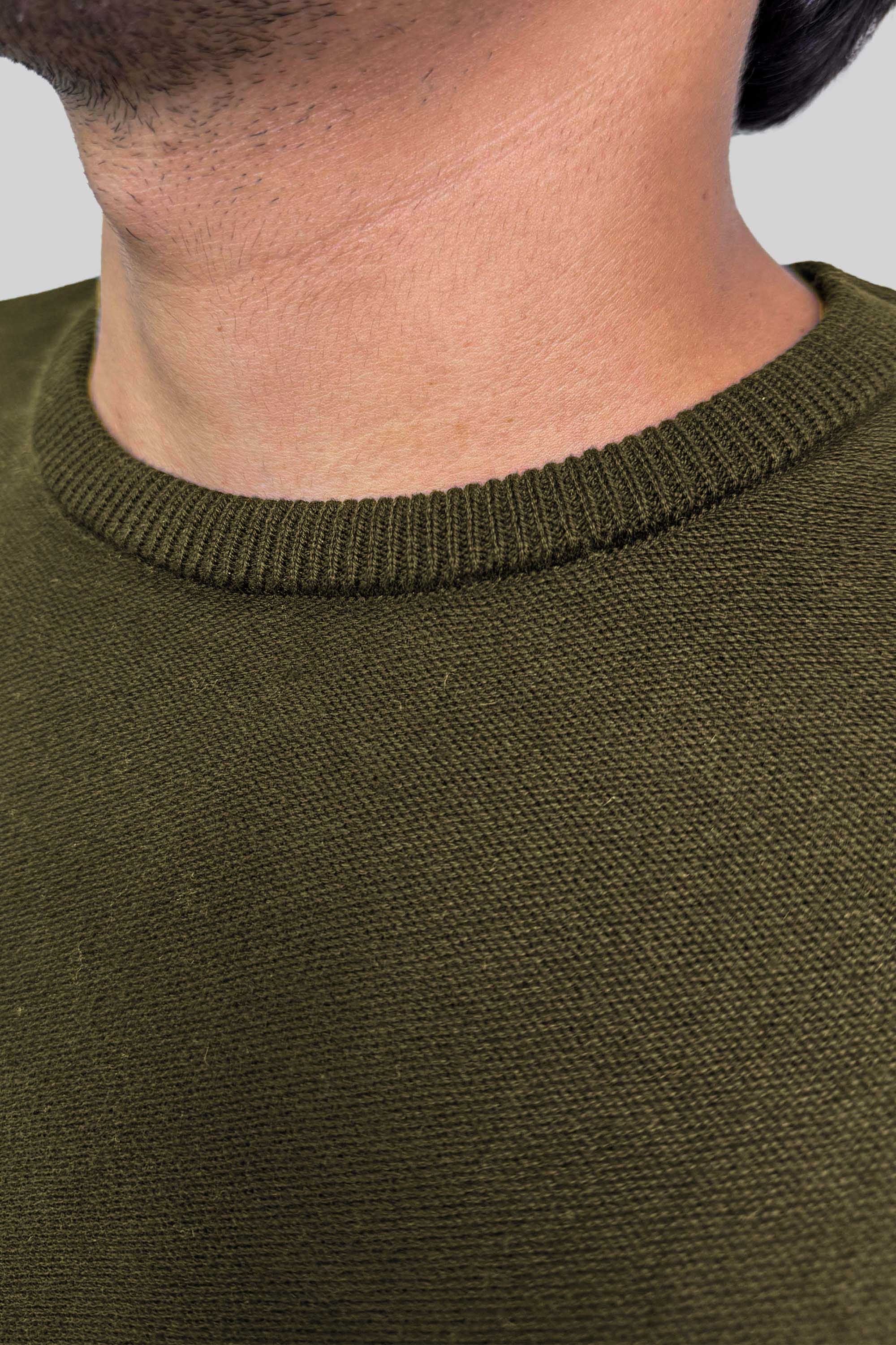CREW NECK TEJIDA MILITAR