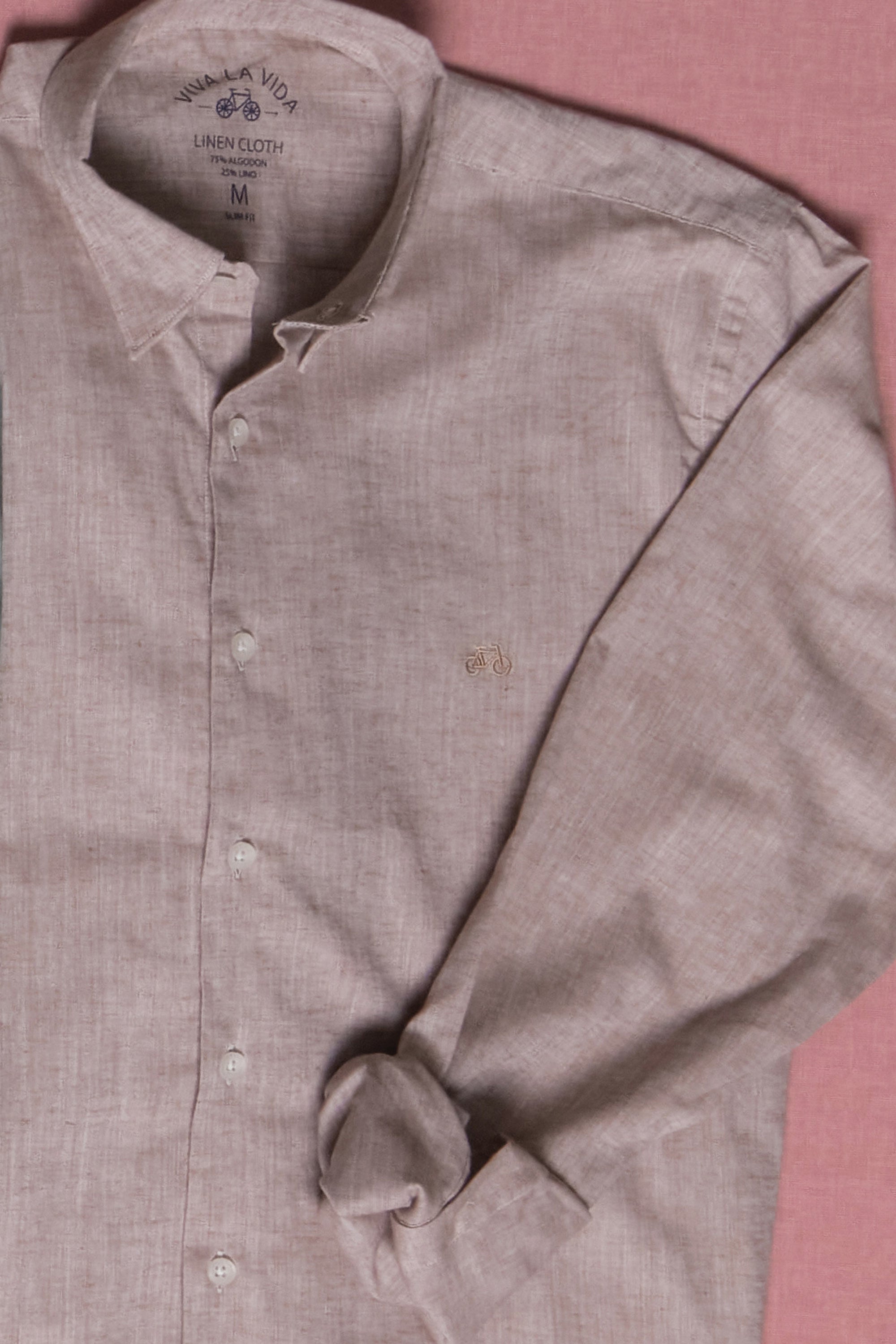 CAMISA LINO CAFE