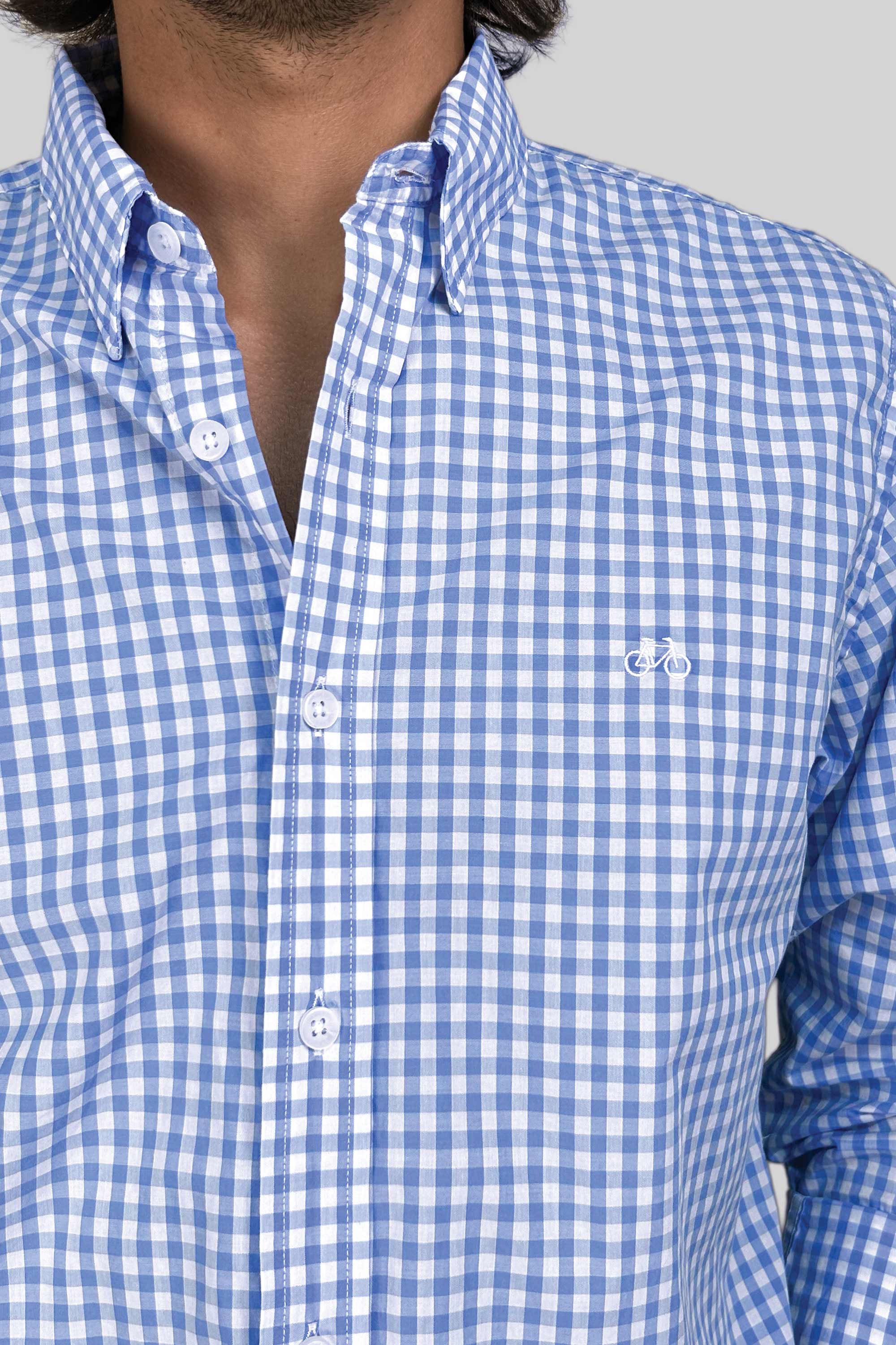 CAMISA BABY BLUE CHESS