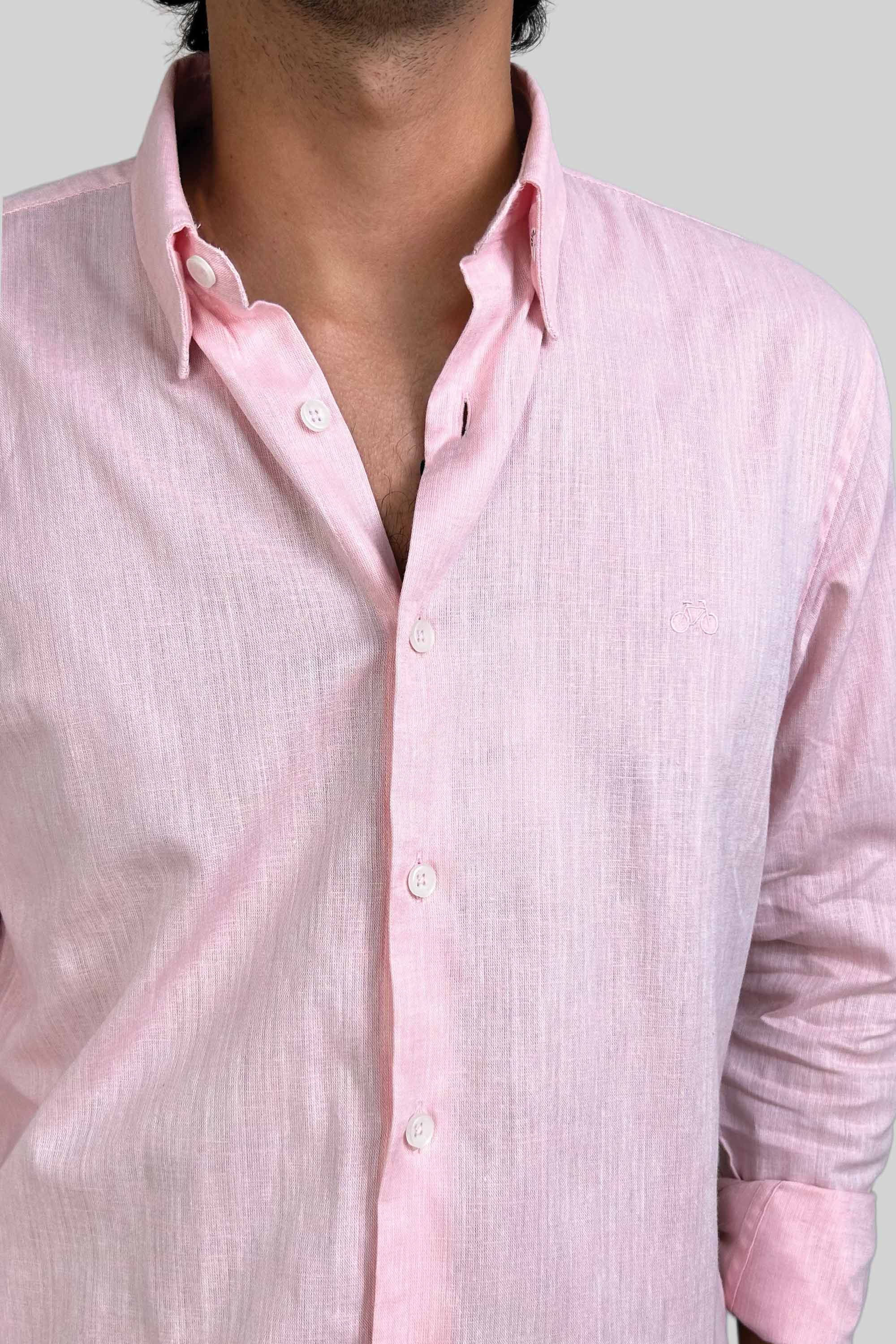 CAMISA LINO ROSADO