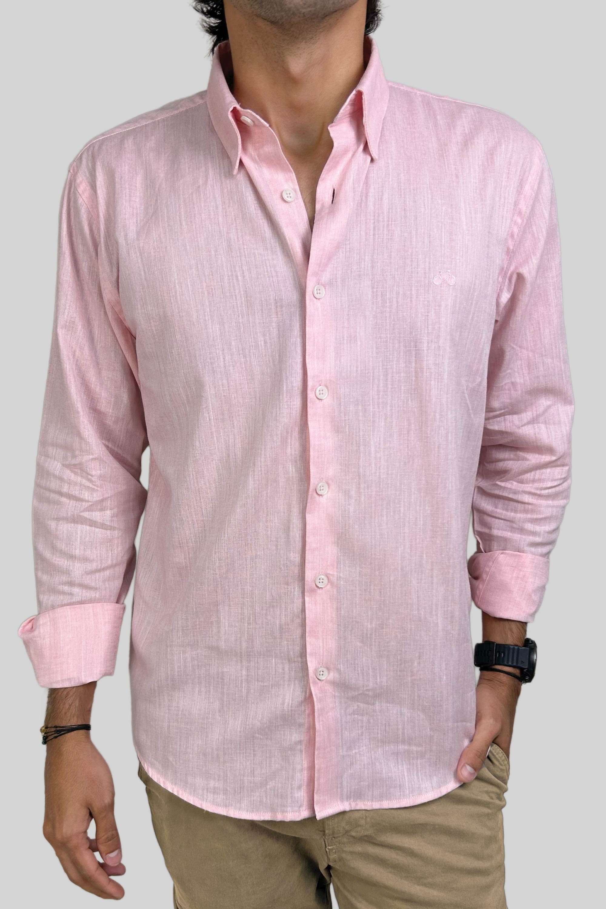 CAMISA LINO ROSADO