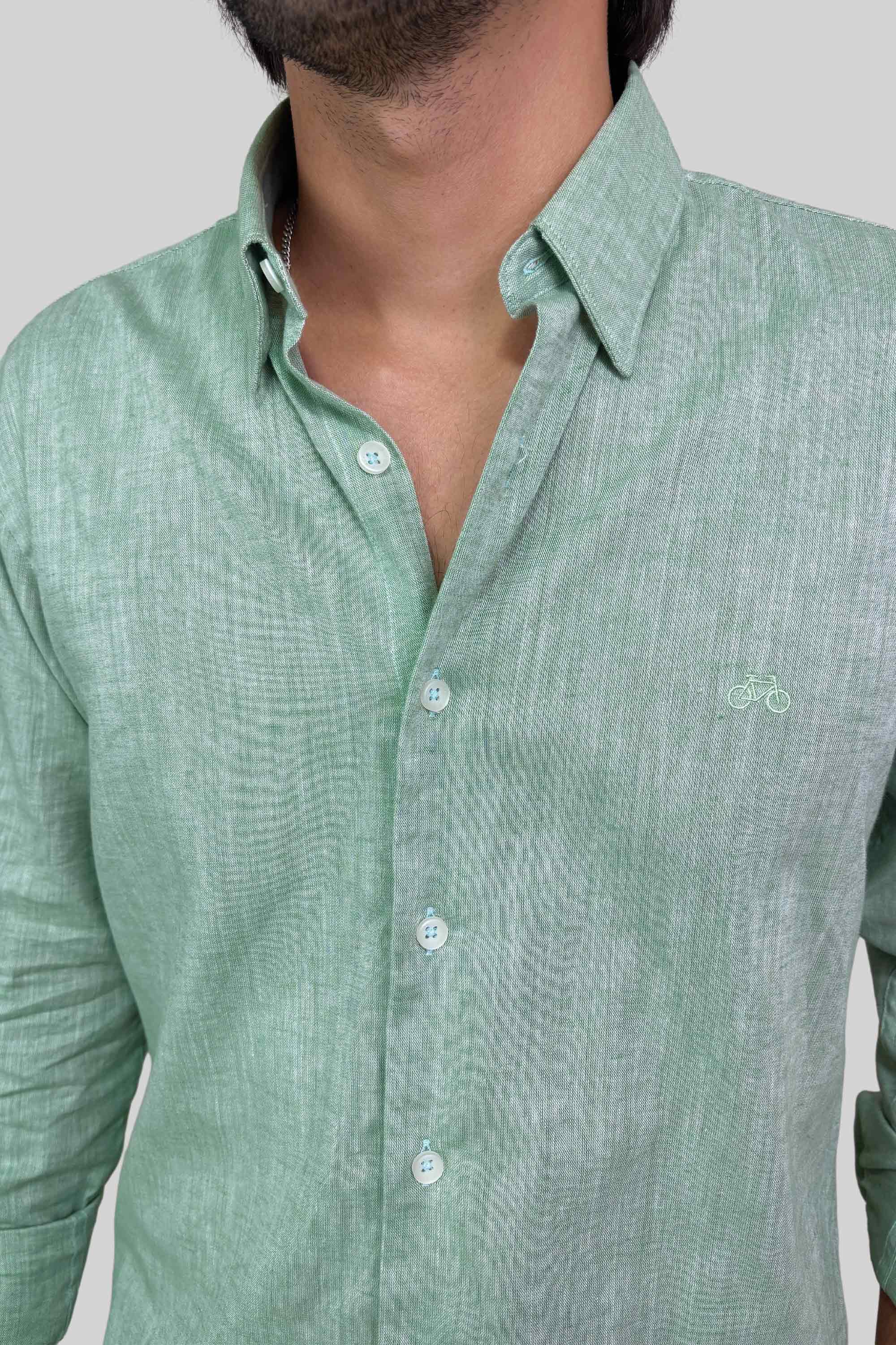 CAMISA LINO VERDE