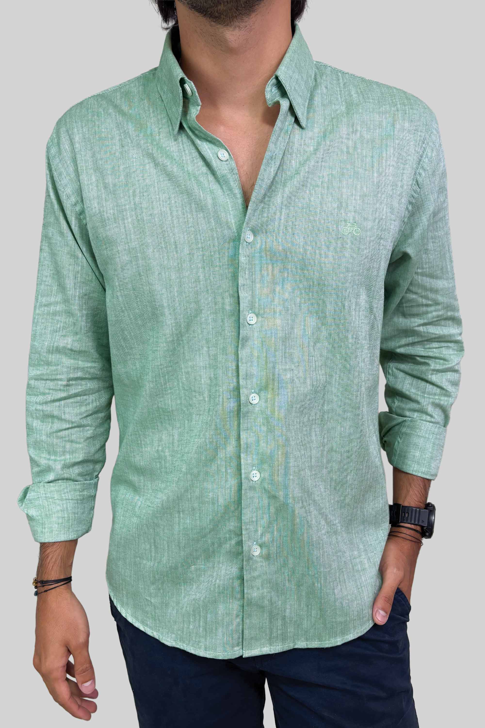 CAMISA LINO VERDE