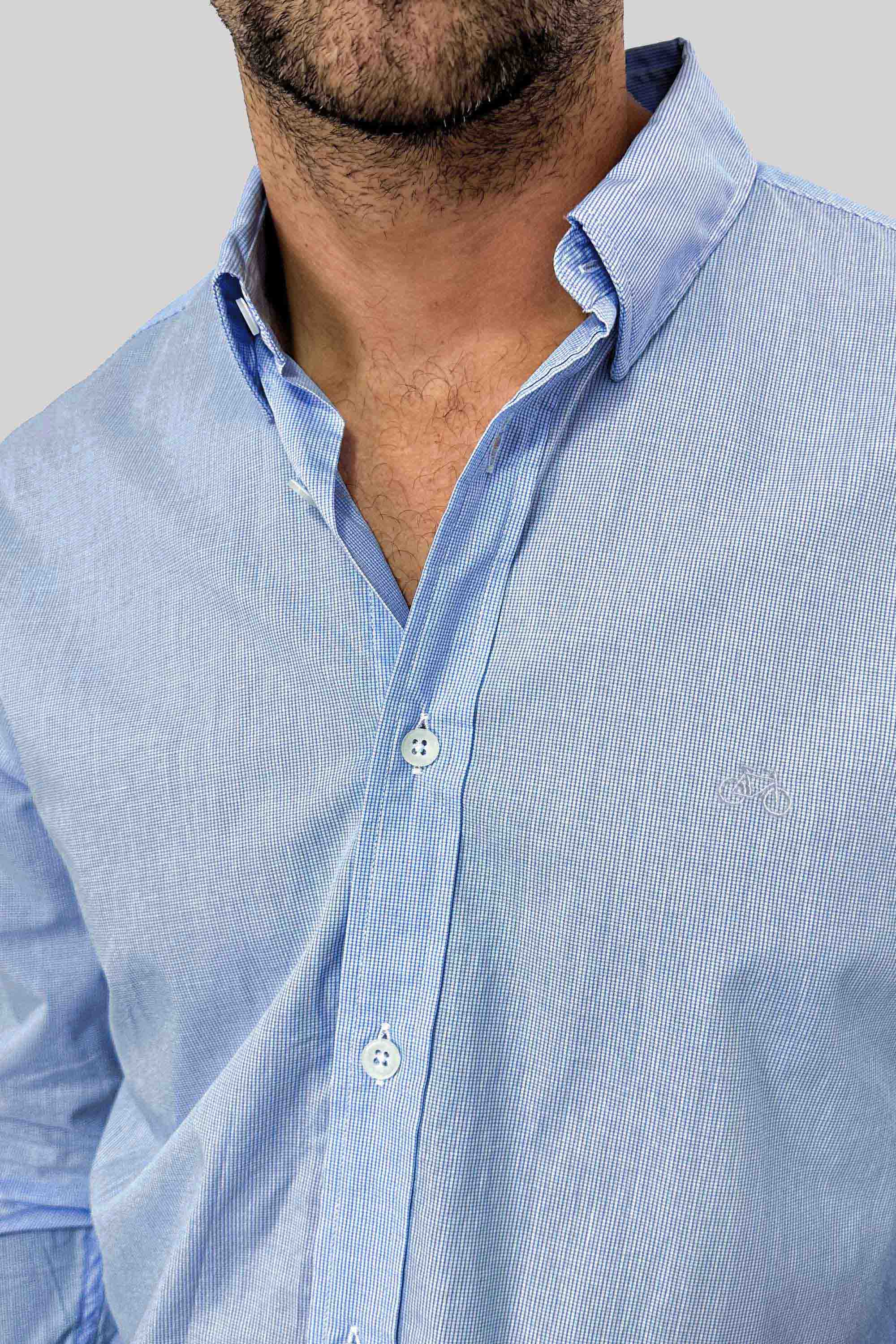 CAMISA MINI BLUE CHESS