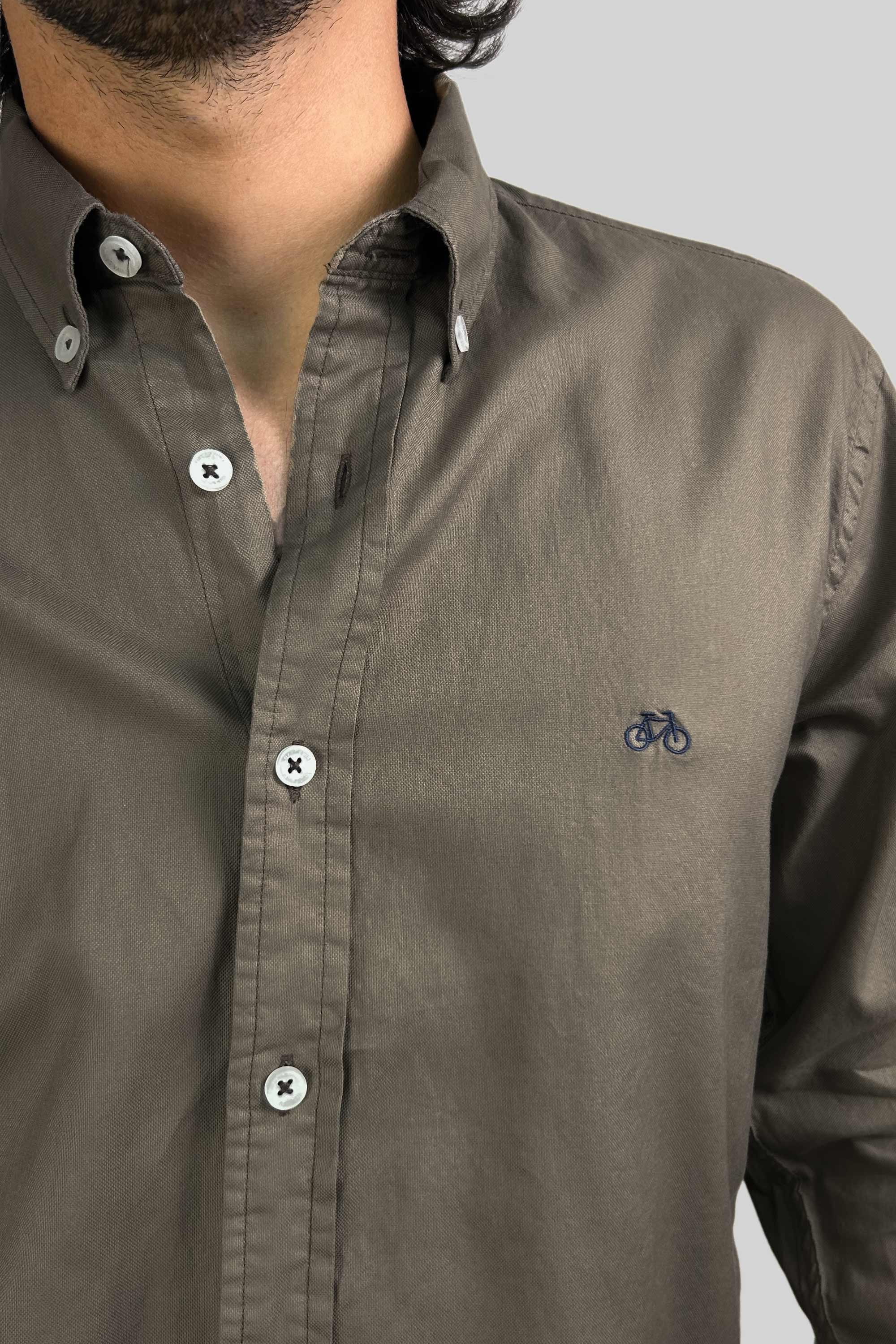 CAMISA OXFORD MOCHA