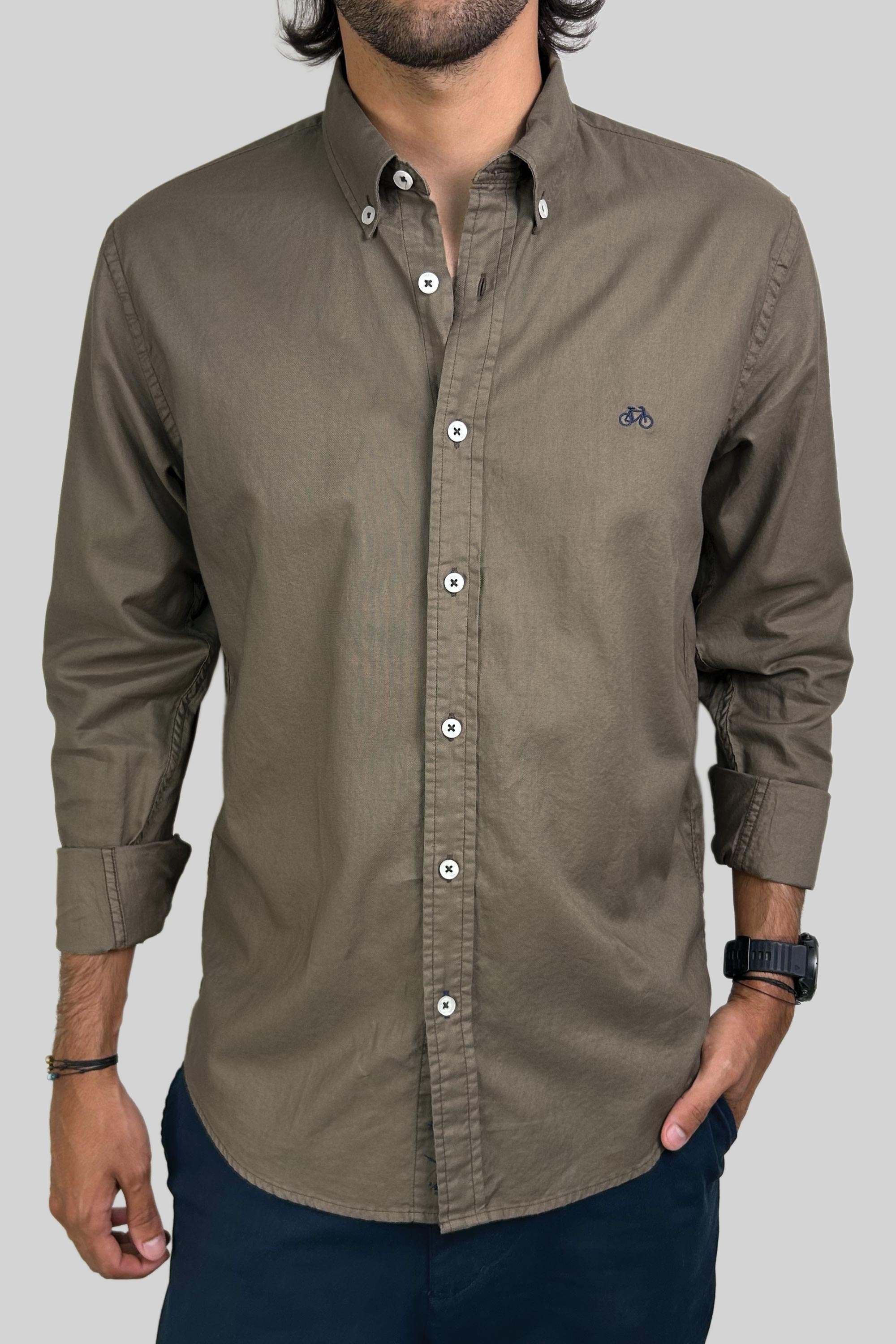 CAMISA OXFORD MOCHA
