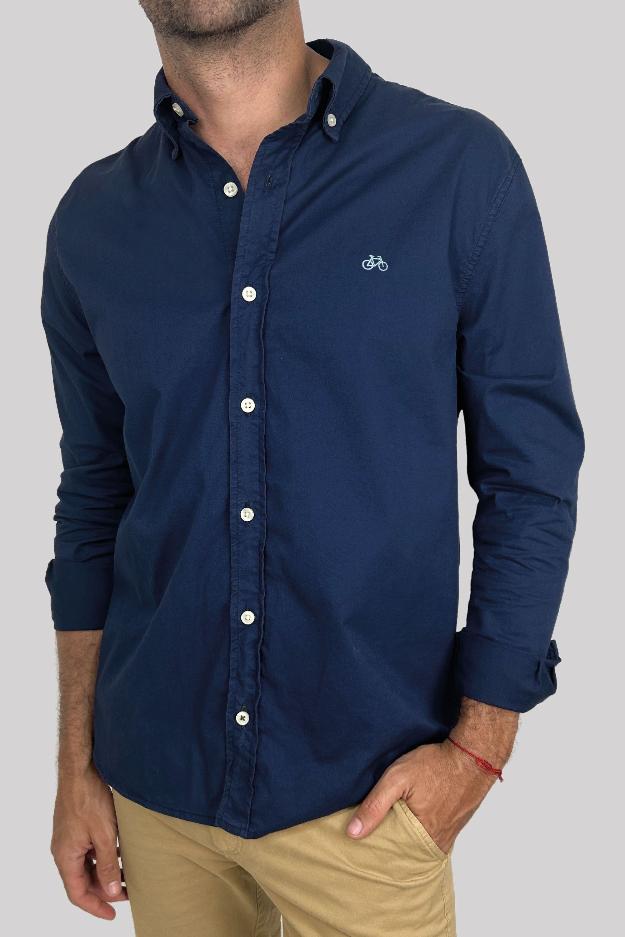 CAMISA SAN JACINTO AZUL NAVY