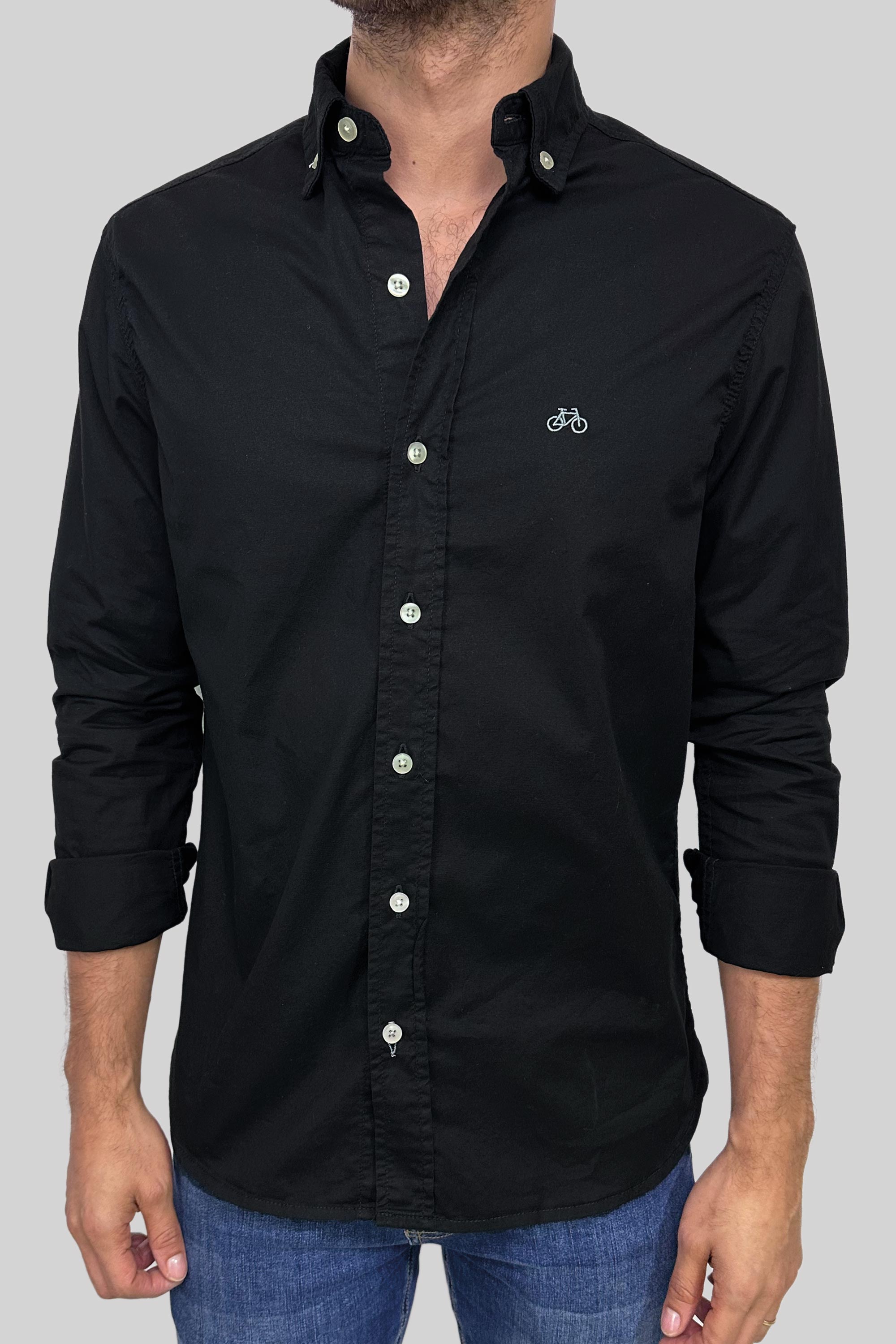 CAMISA SAN JACINTO NEGRA