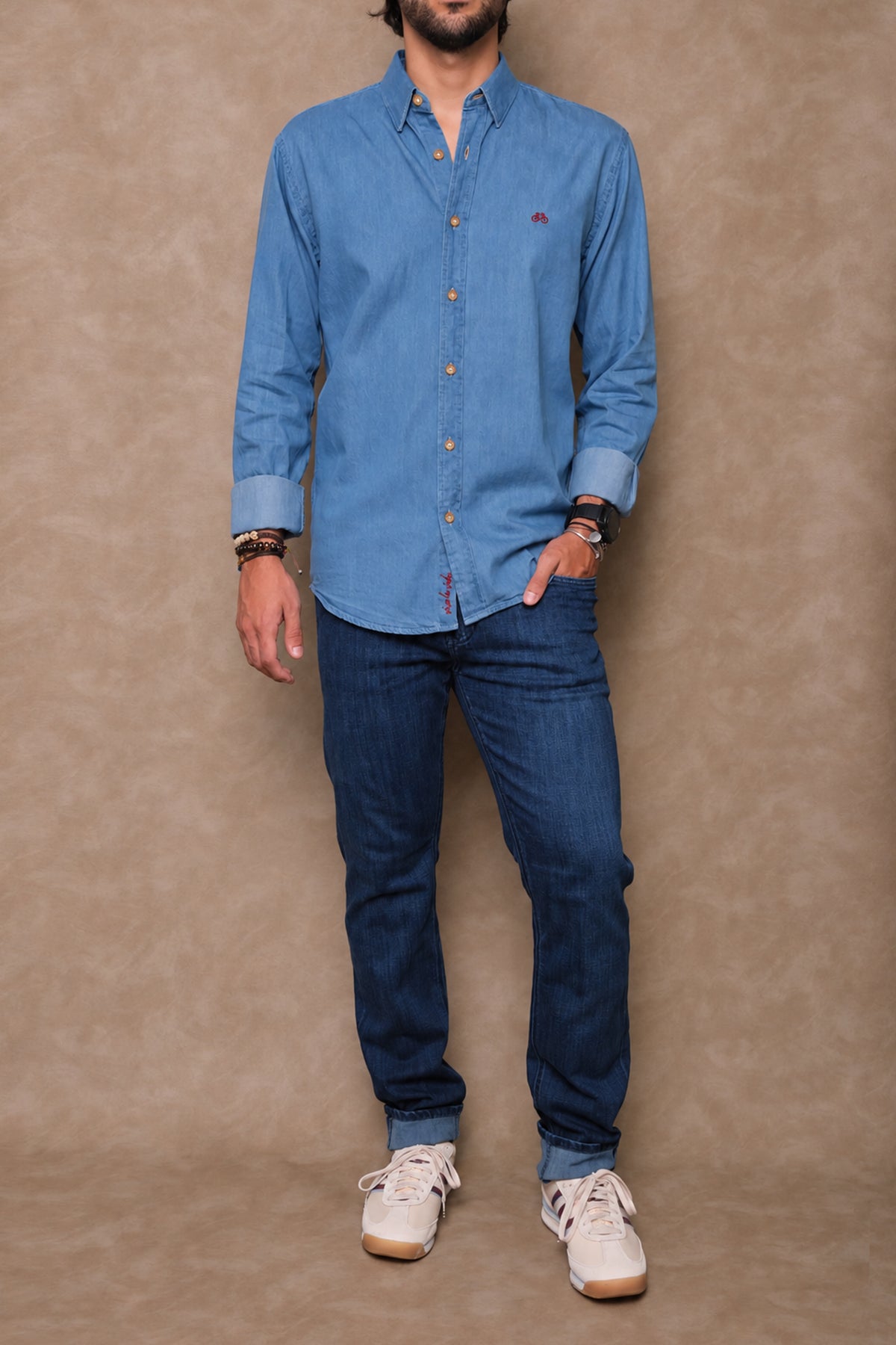 CAMISA DENIM CLARO