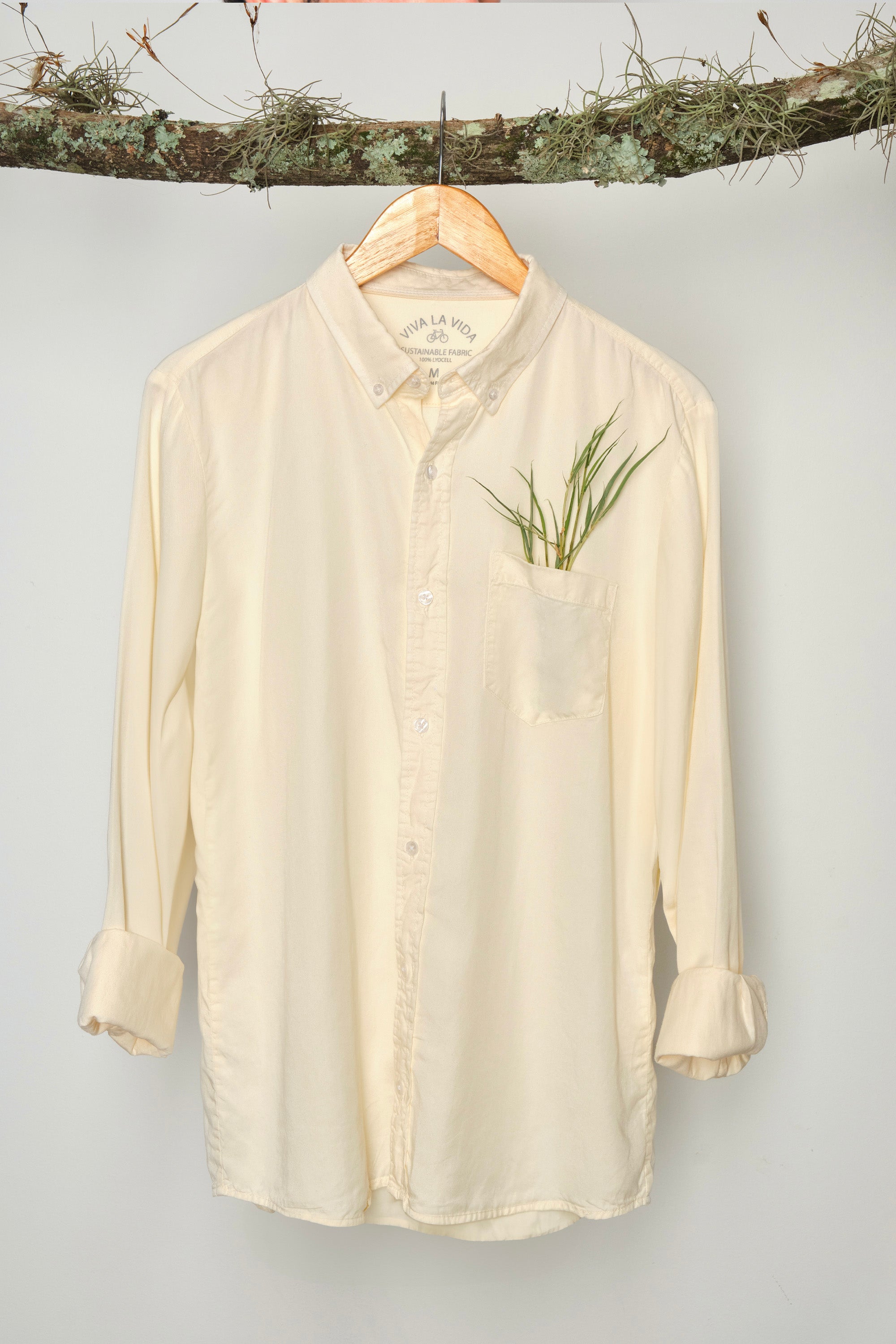 CAMISA LYOCELL CREAM