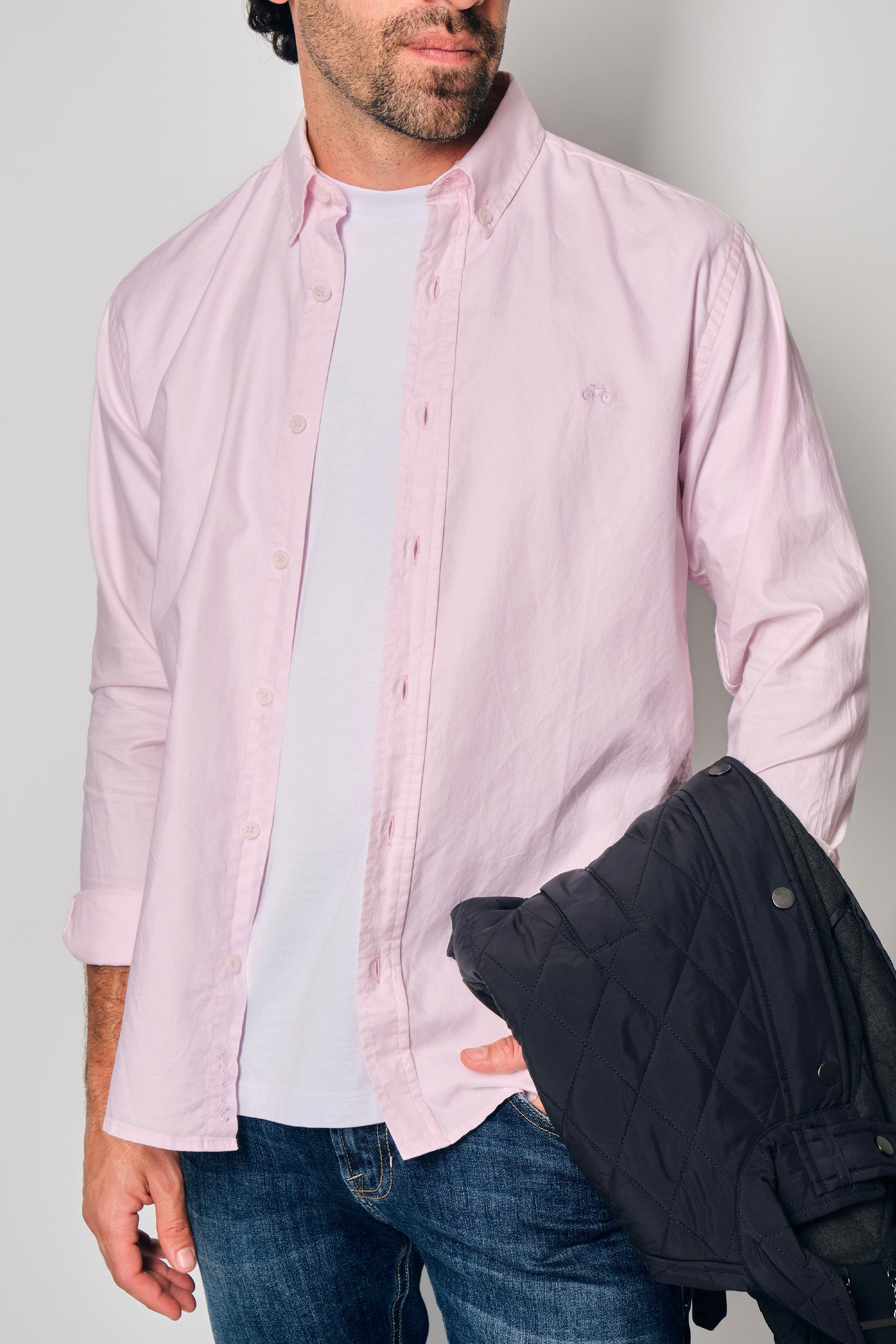 CAMISA OXFORD BABY PINK