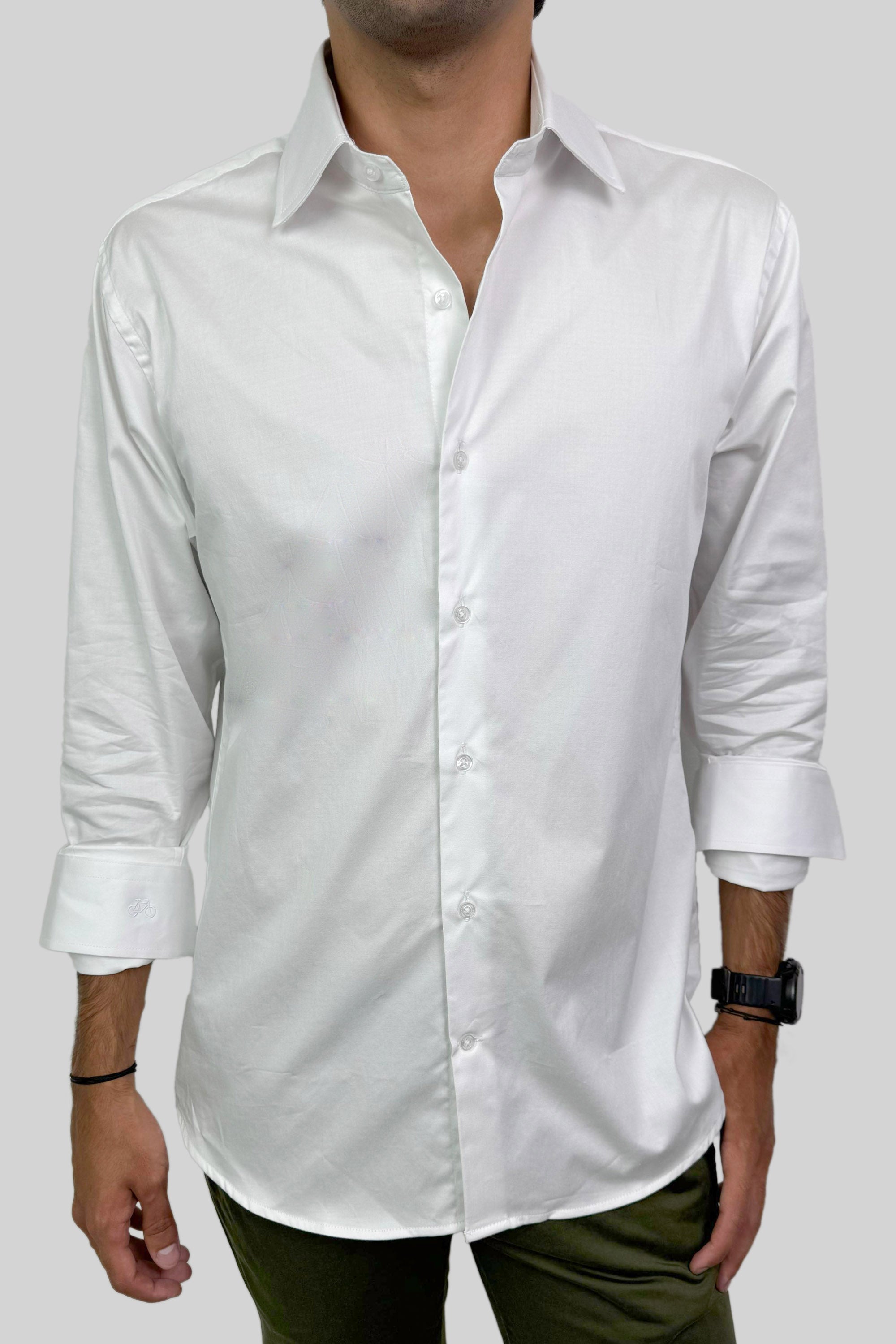 CAMISA FORMAL POPLIN BLANCA