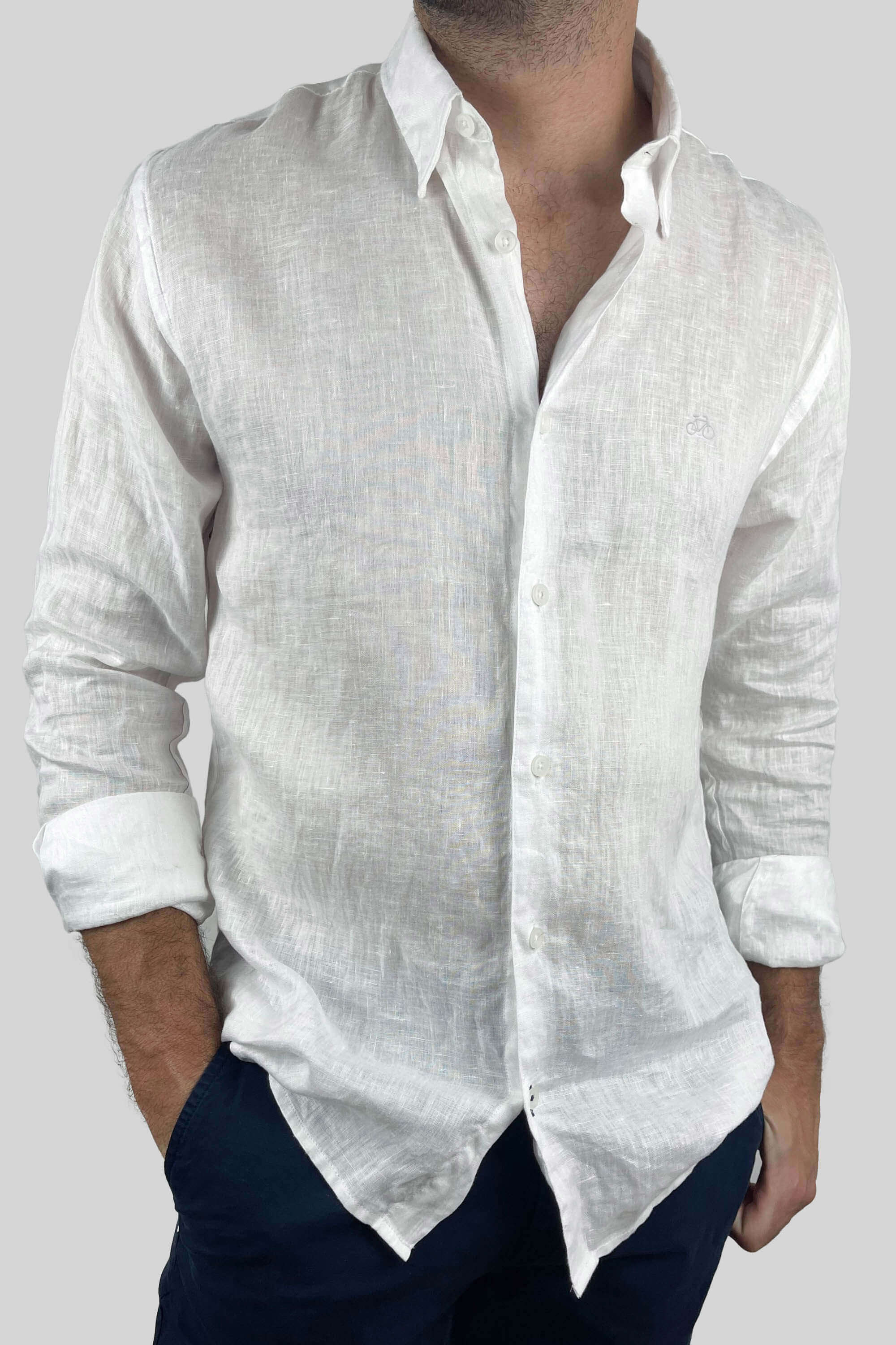 CAMISA LINO BLANCO