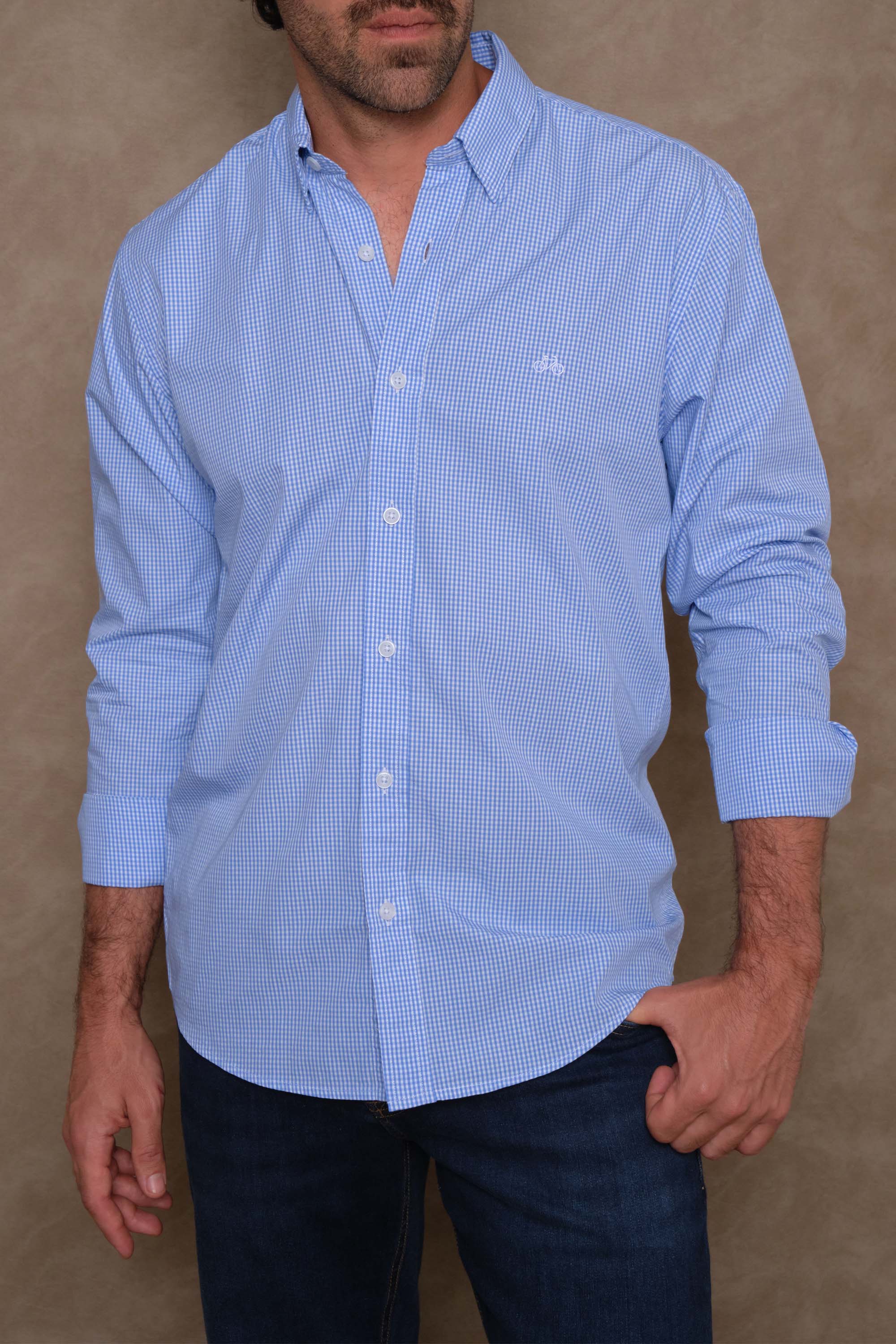 CAMISA MINI BLUE CHESS