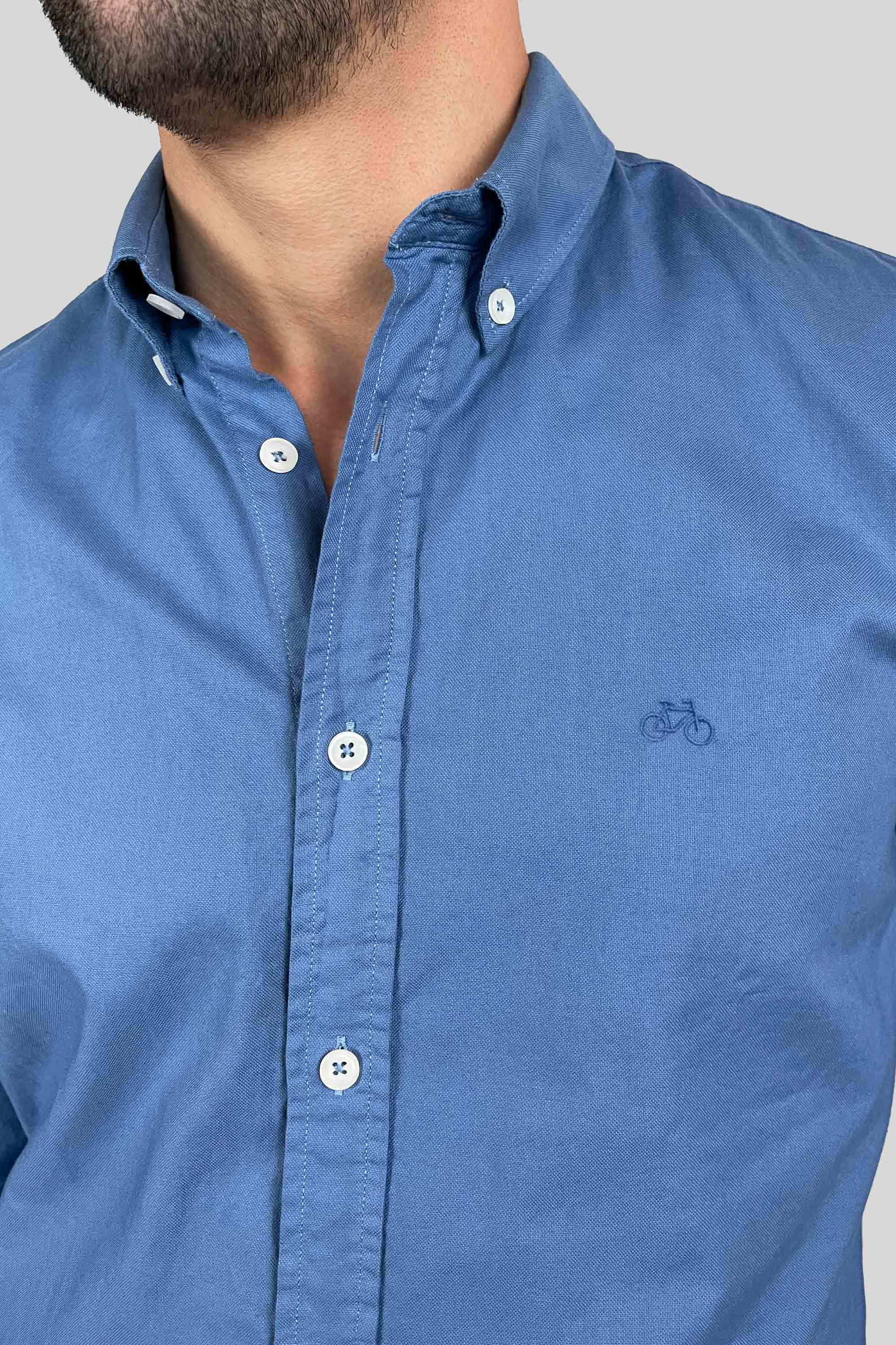 CAMISA OXFORD CHINA BLUE