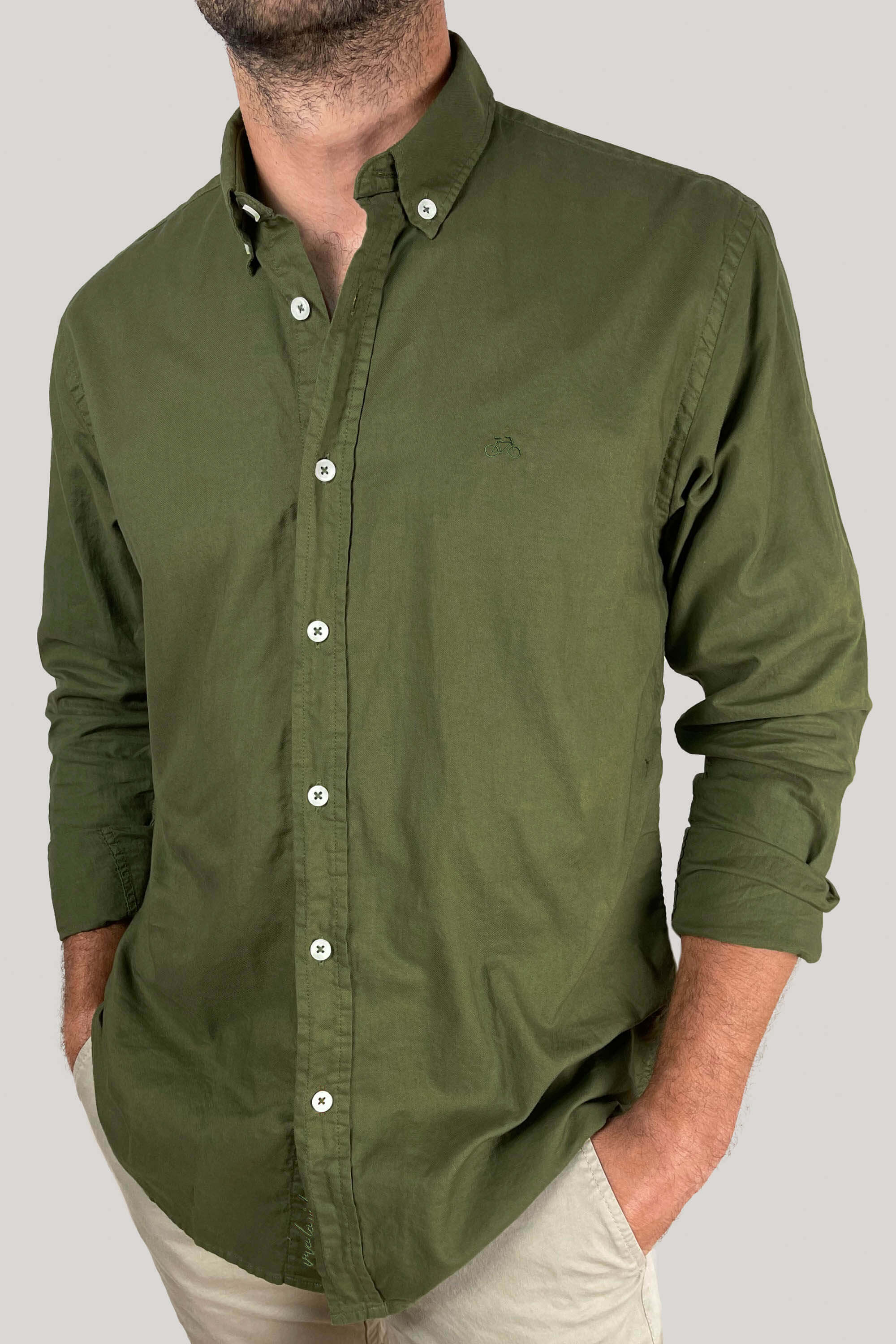 CAMISA OXFORD MILITAR