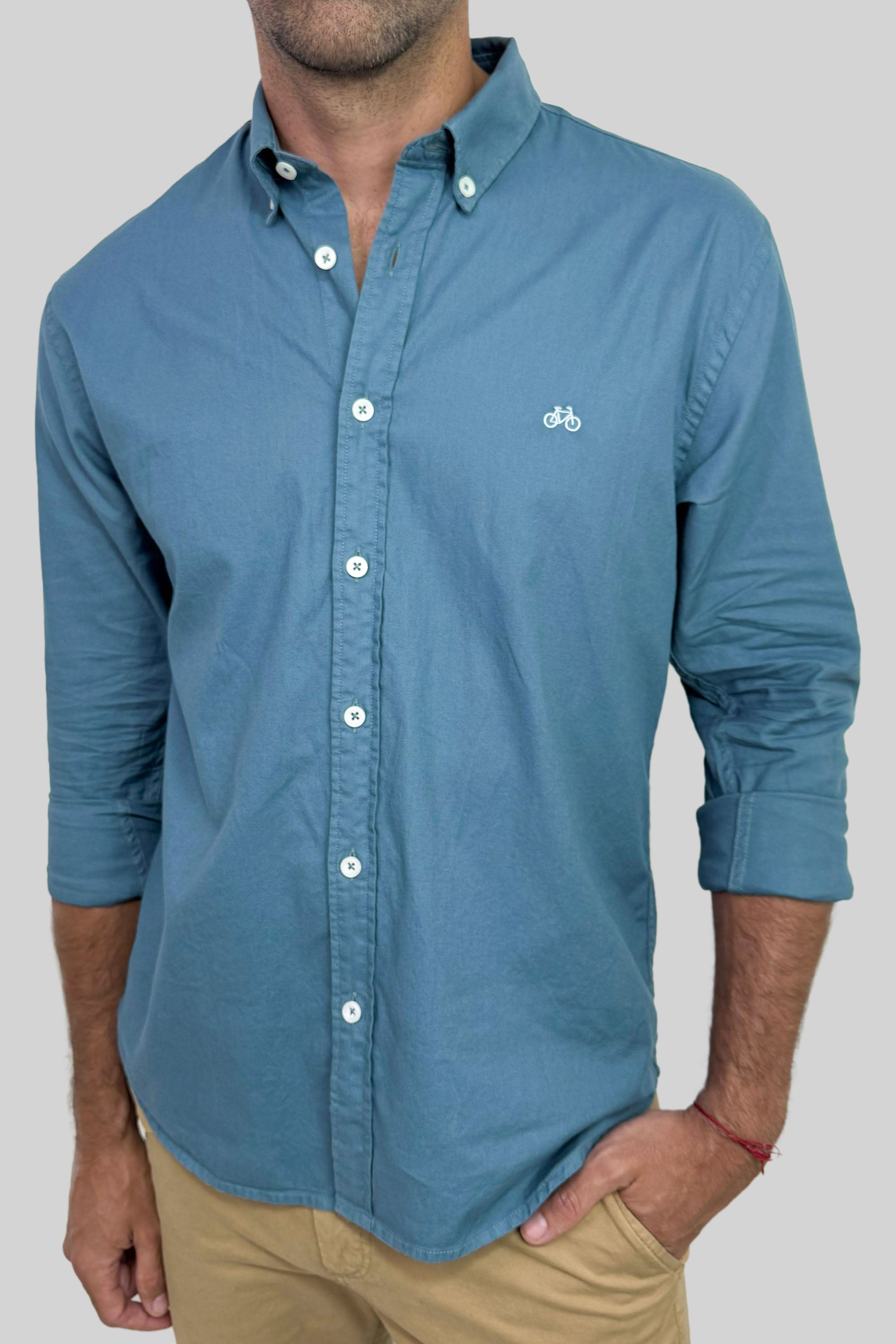 CAMISA OXFORD PIMA PISTACHO