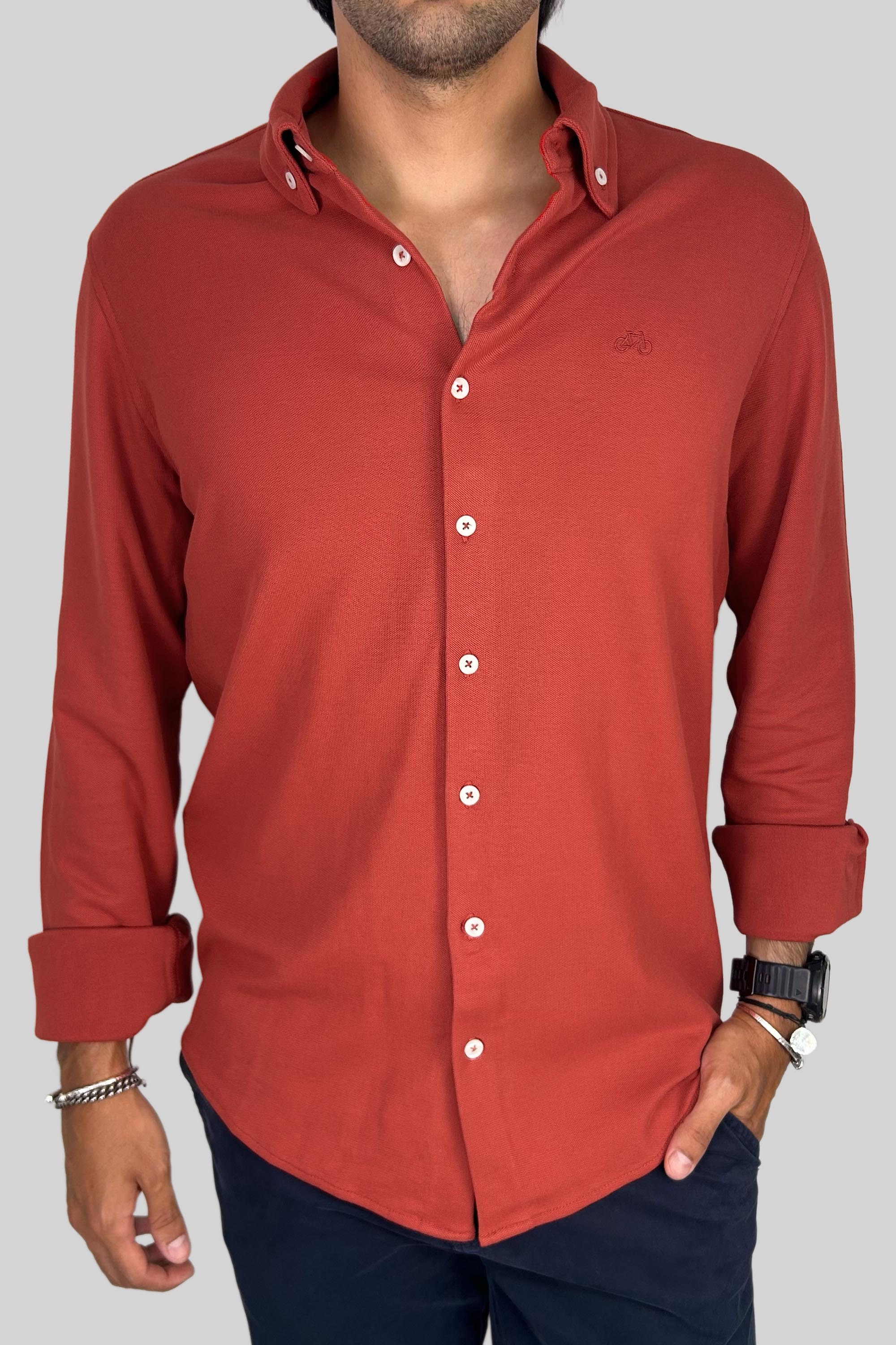 CAMISA PIQUE BRICK