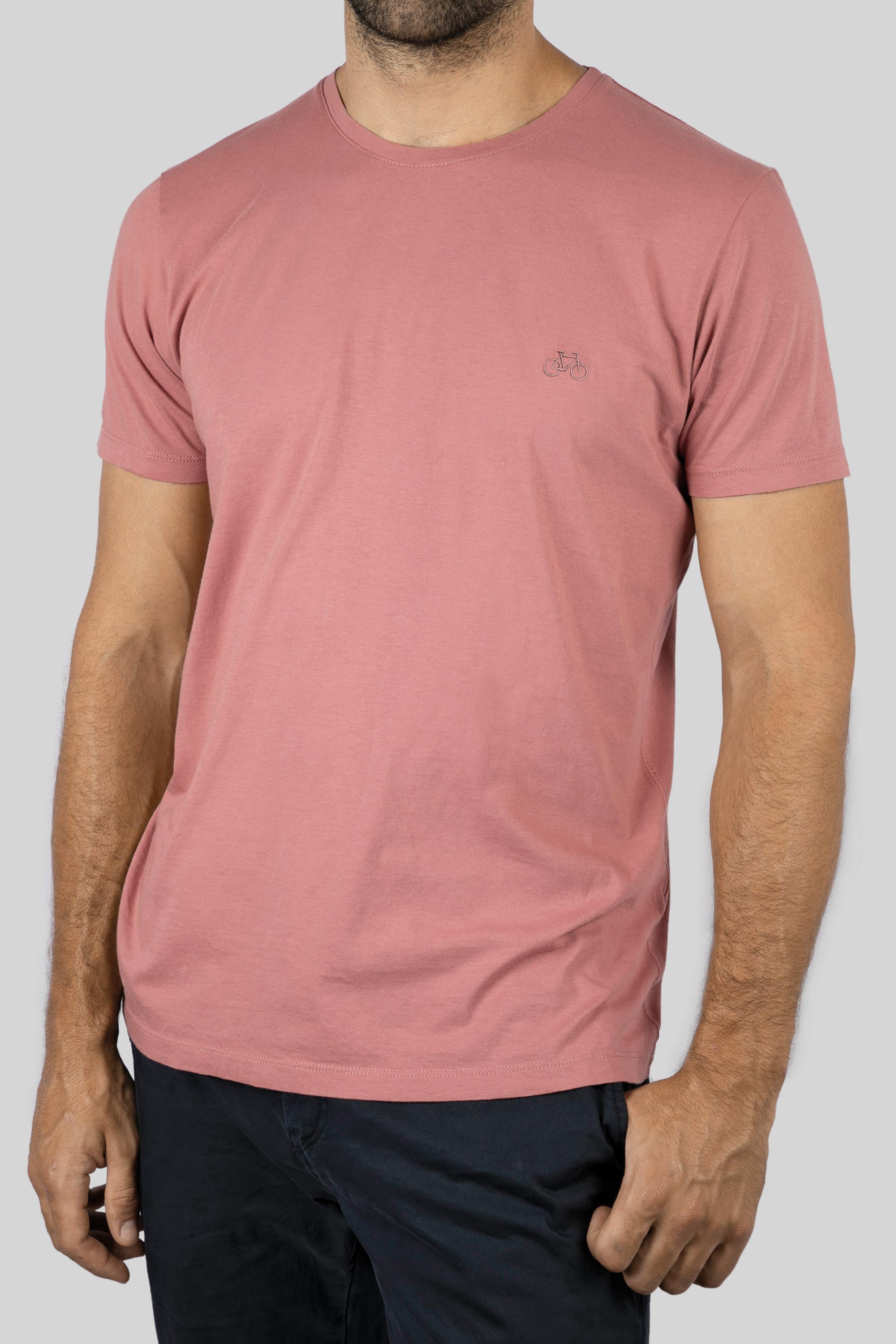 CAMISETA BÁSICA ROSA VIEJO