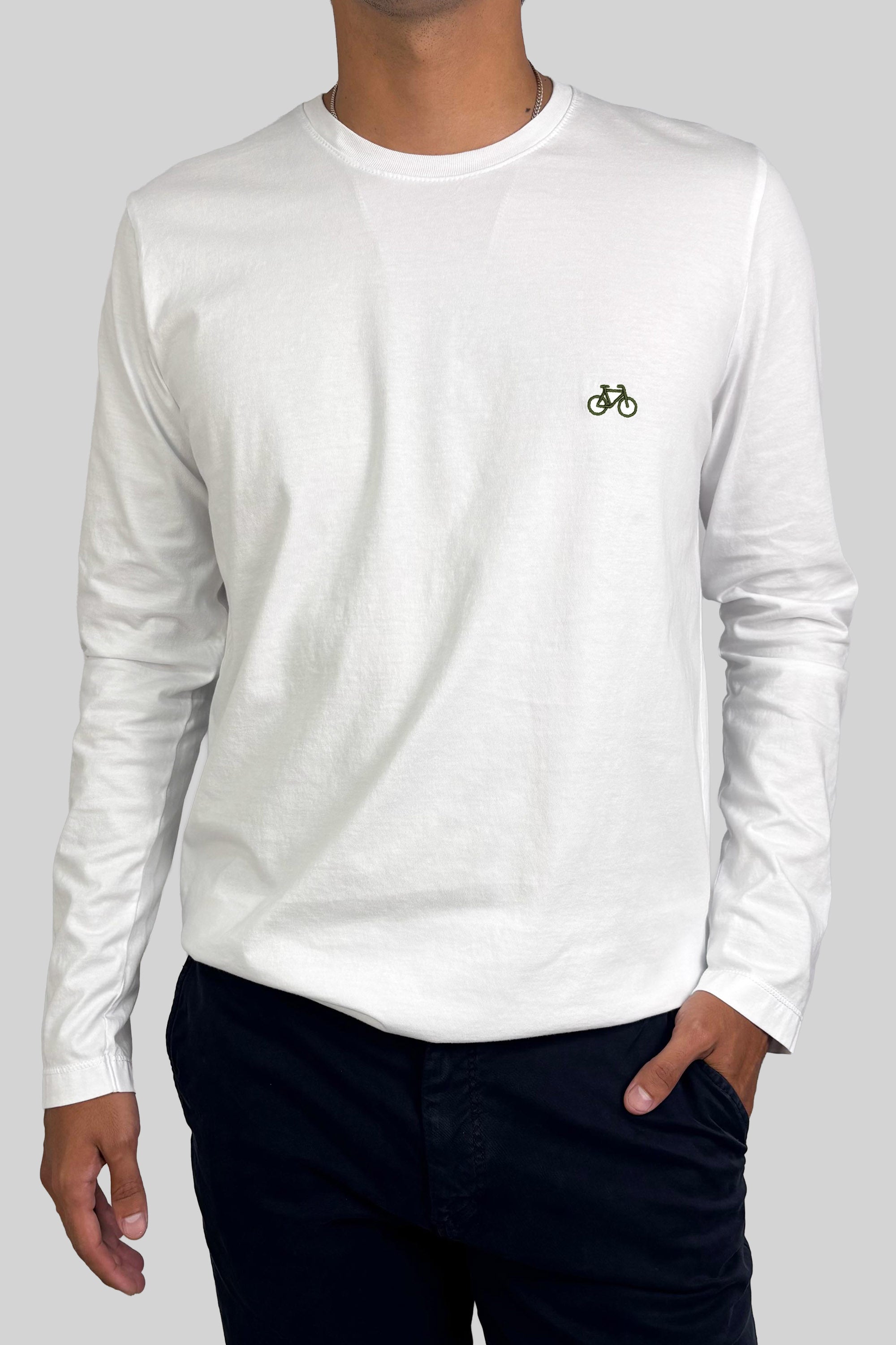 CAMISETA MANGA LARGA BLANCA