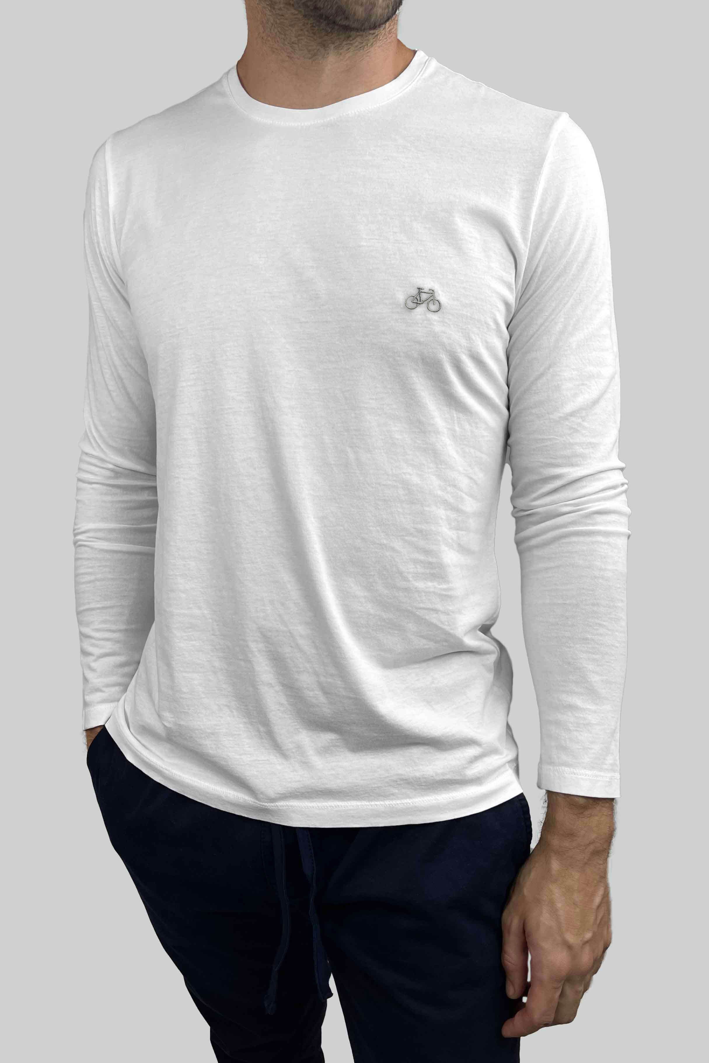 CAMISETA MANGA LARGA BLANCA