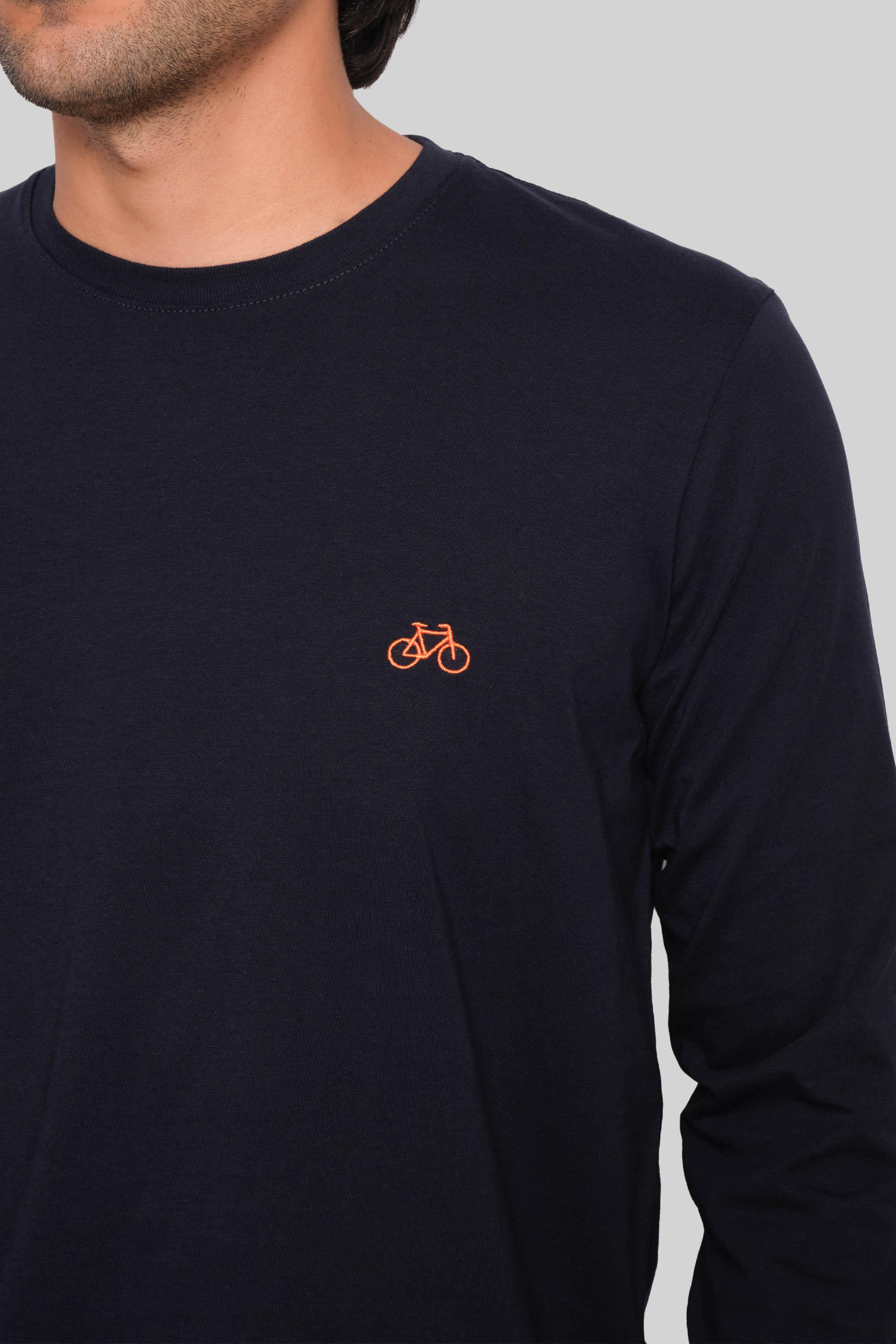CAMISETA MANGA LARGA AZUL NAVY