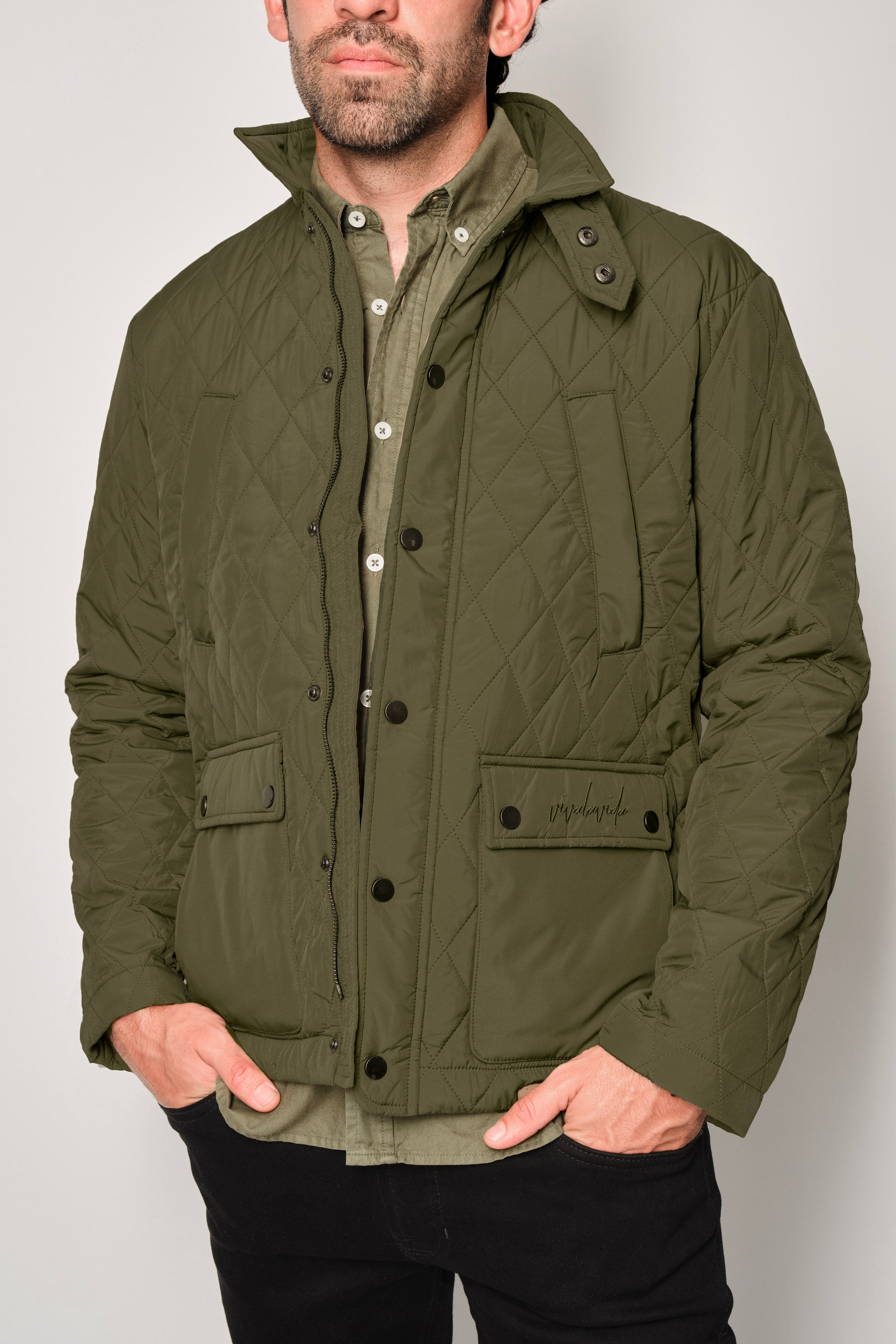 QUILTED JACKET MILITAR