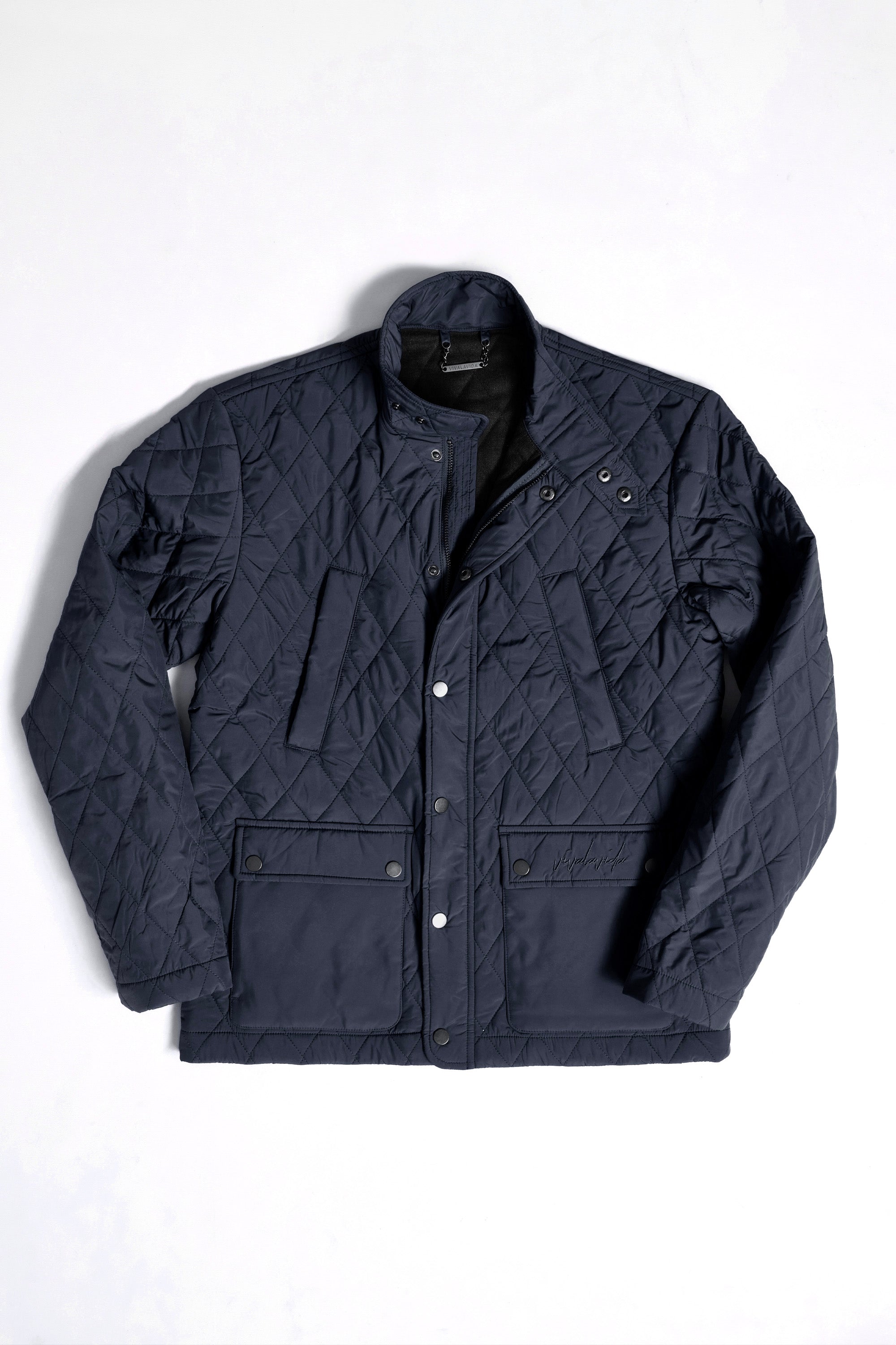 QUILTED JACKET NAVY