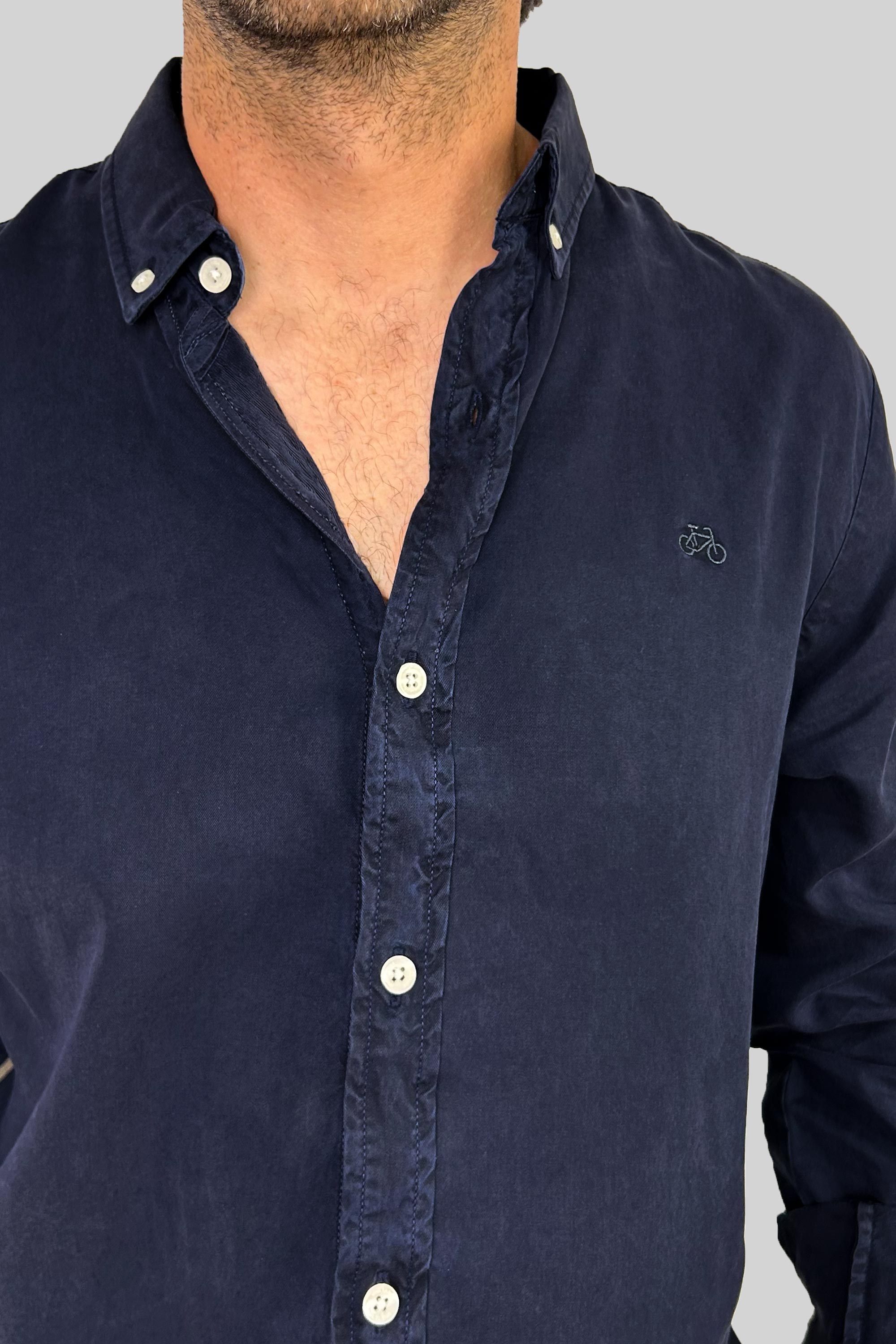 CAMISA LYOCELL NP DARK BLUE