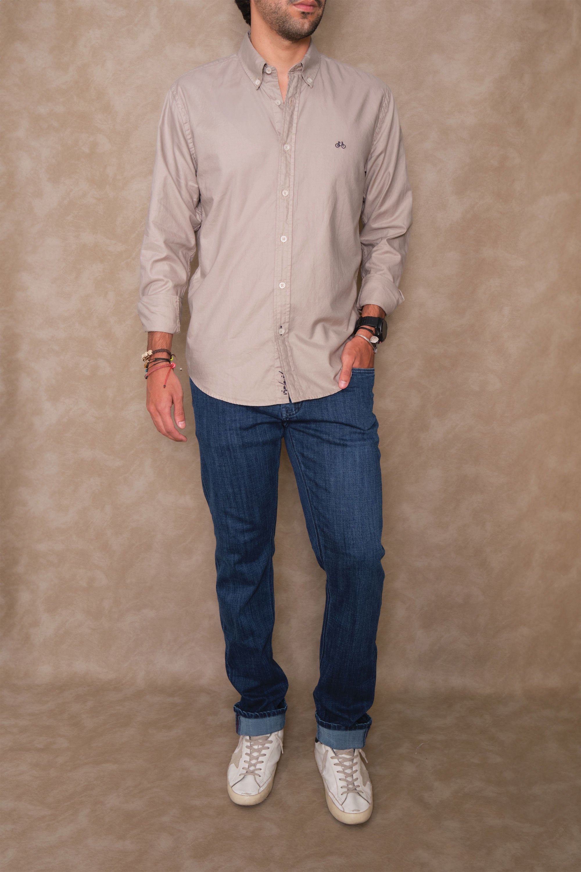 CAMISA OXFORD KHAKI