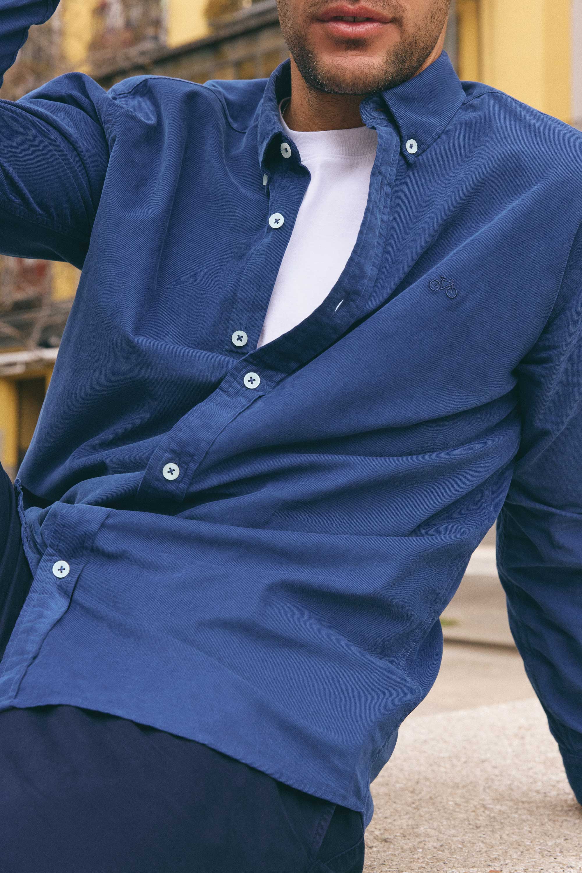 CAMISA PANA AZUL