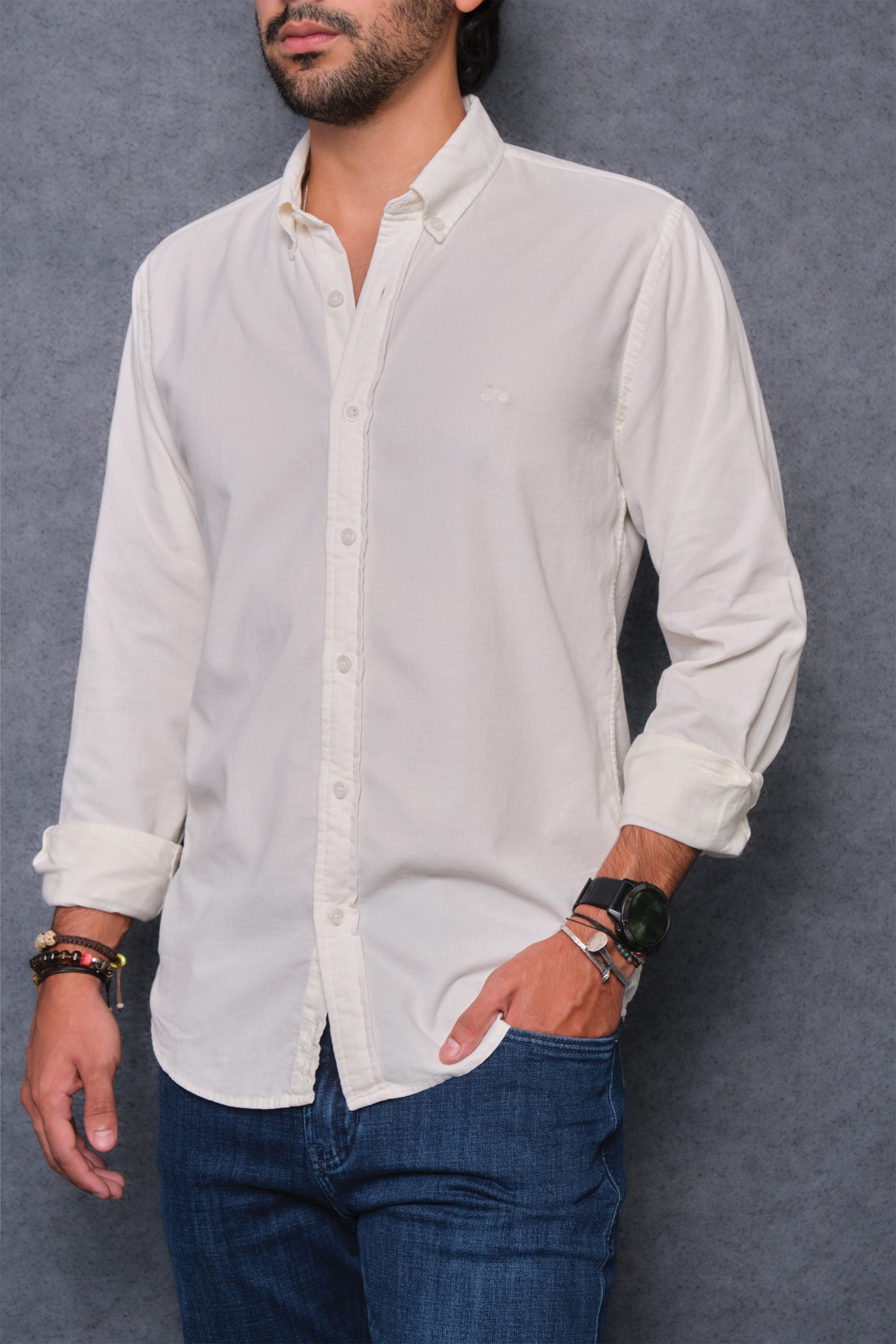 CAMISA PANA OFF WHITE
