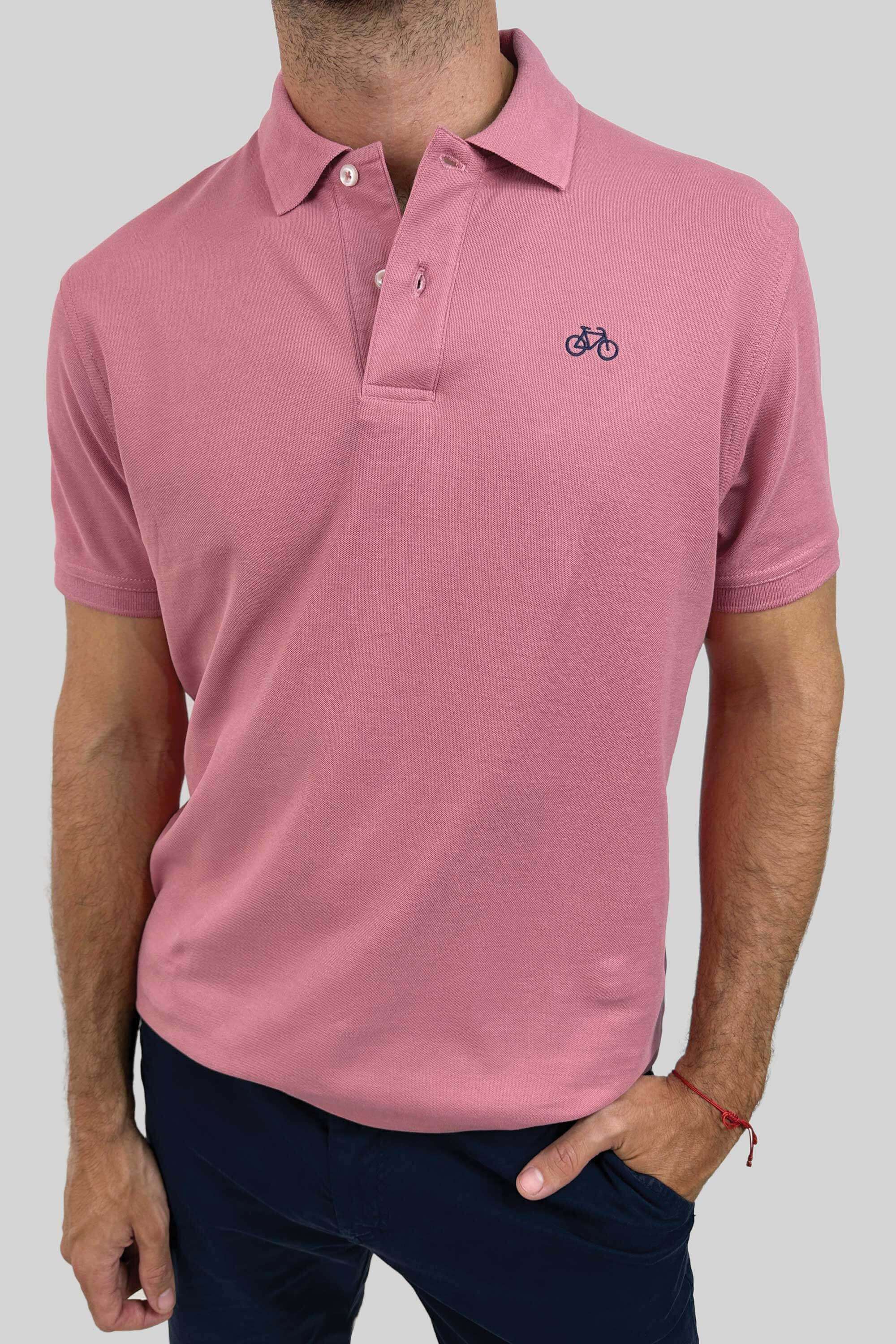 POLO MANGA CORTA PALO ROSA