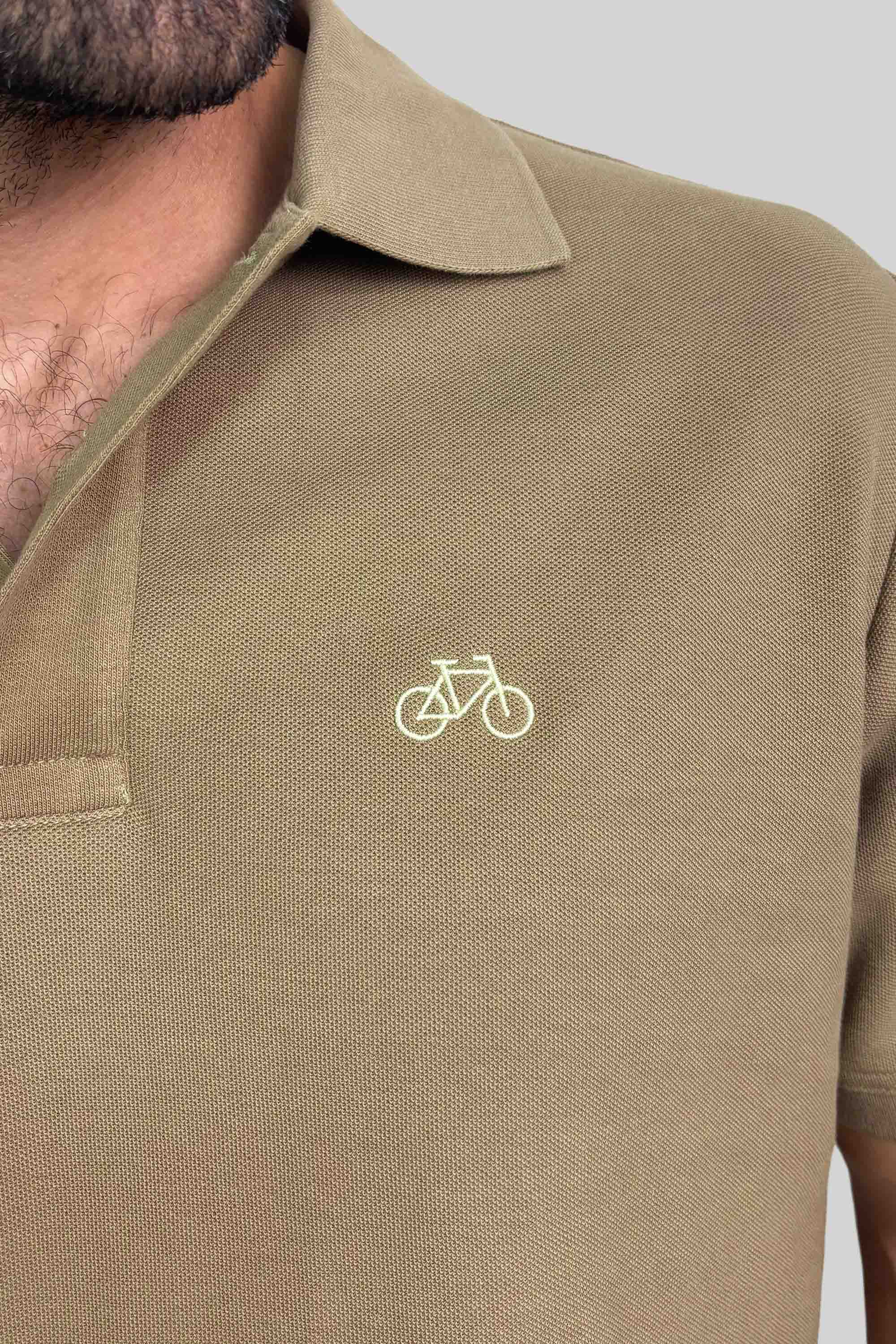 POLO MANGA CORTA MOCHA