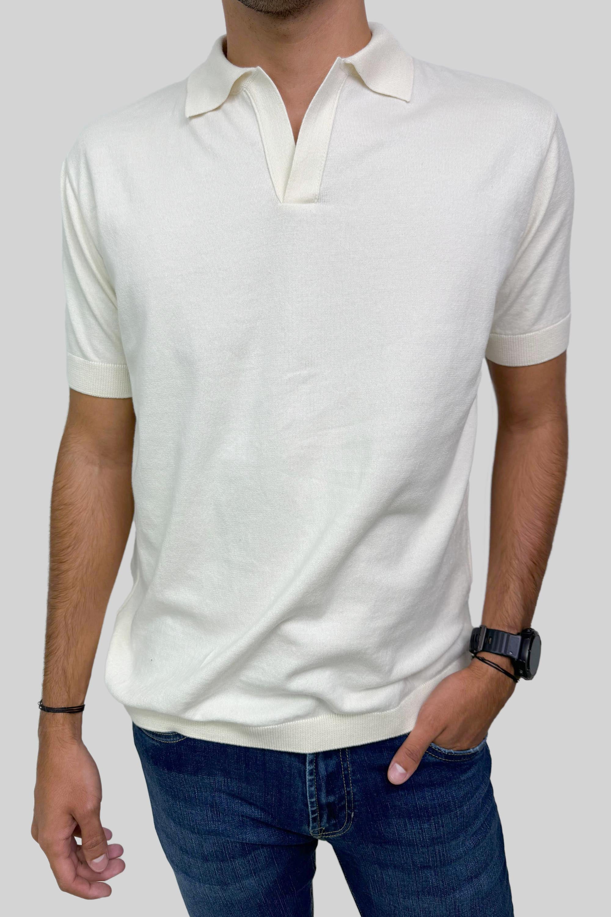 POLO TEJIDA OFF WHITE