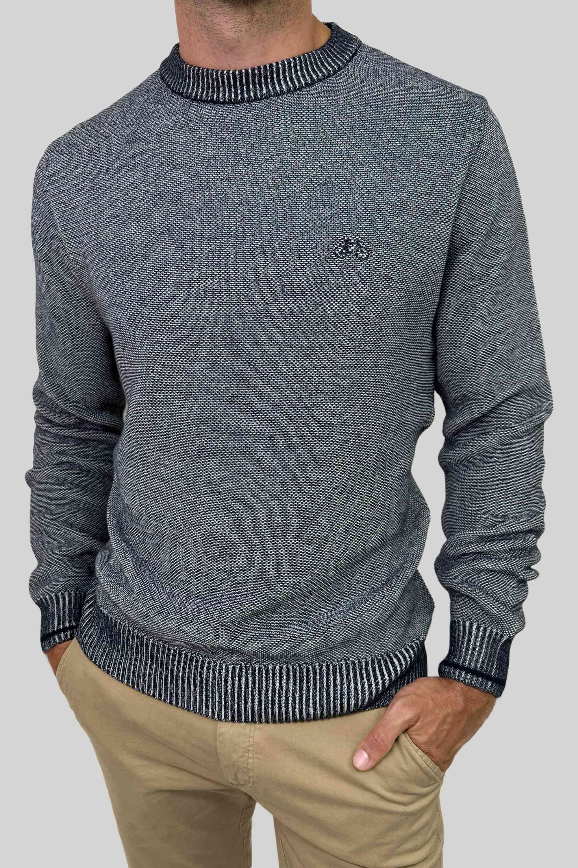 SACO DOUBLE KNIT OFF BLUE