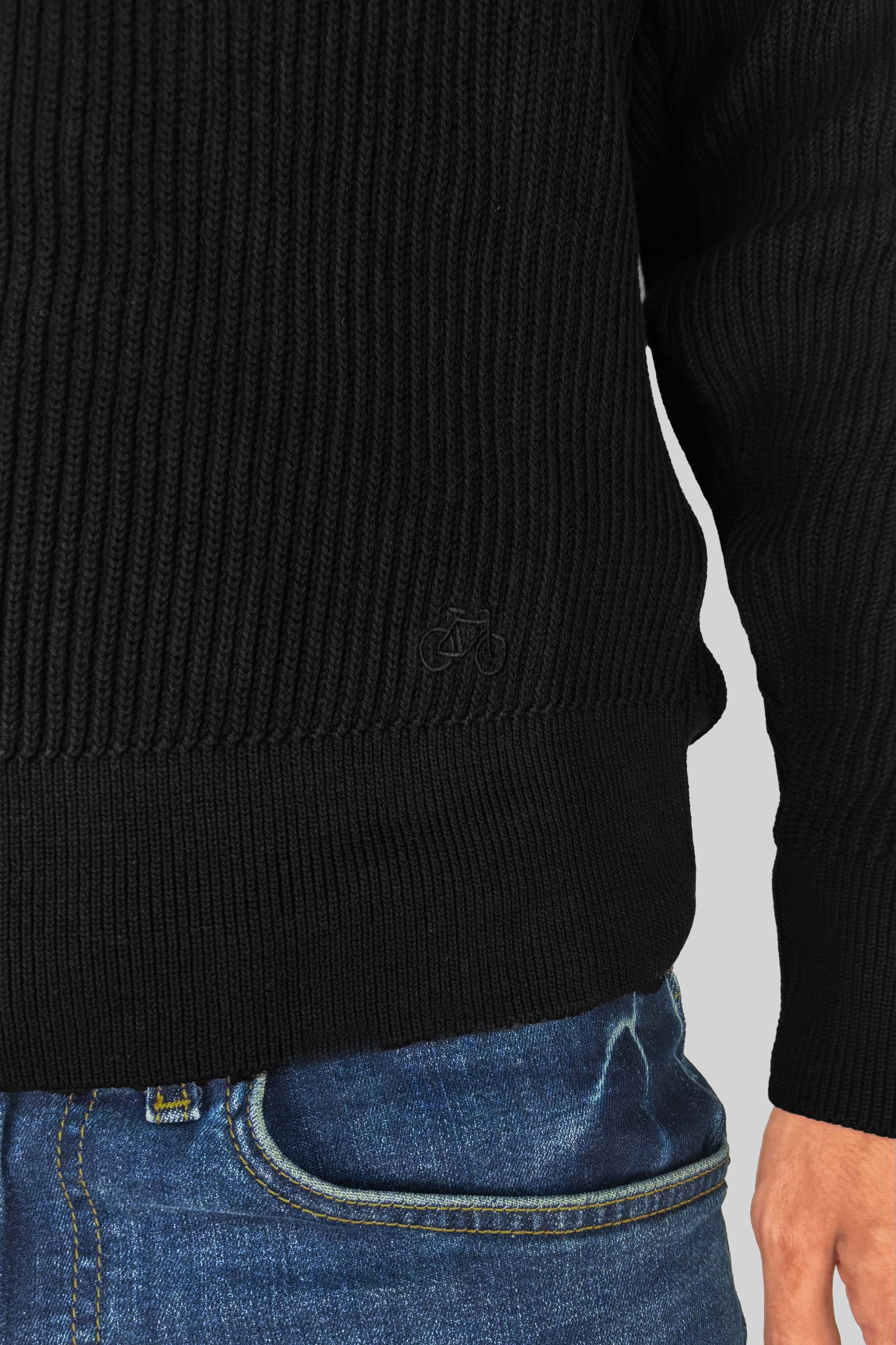 SACO LINED COLLAR NEGRO