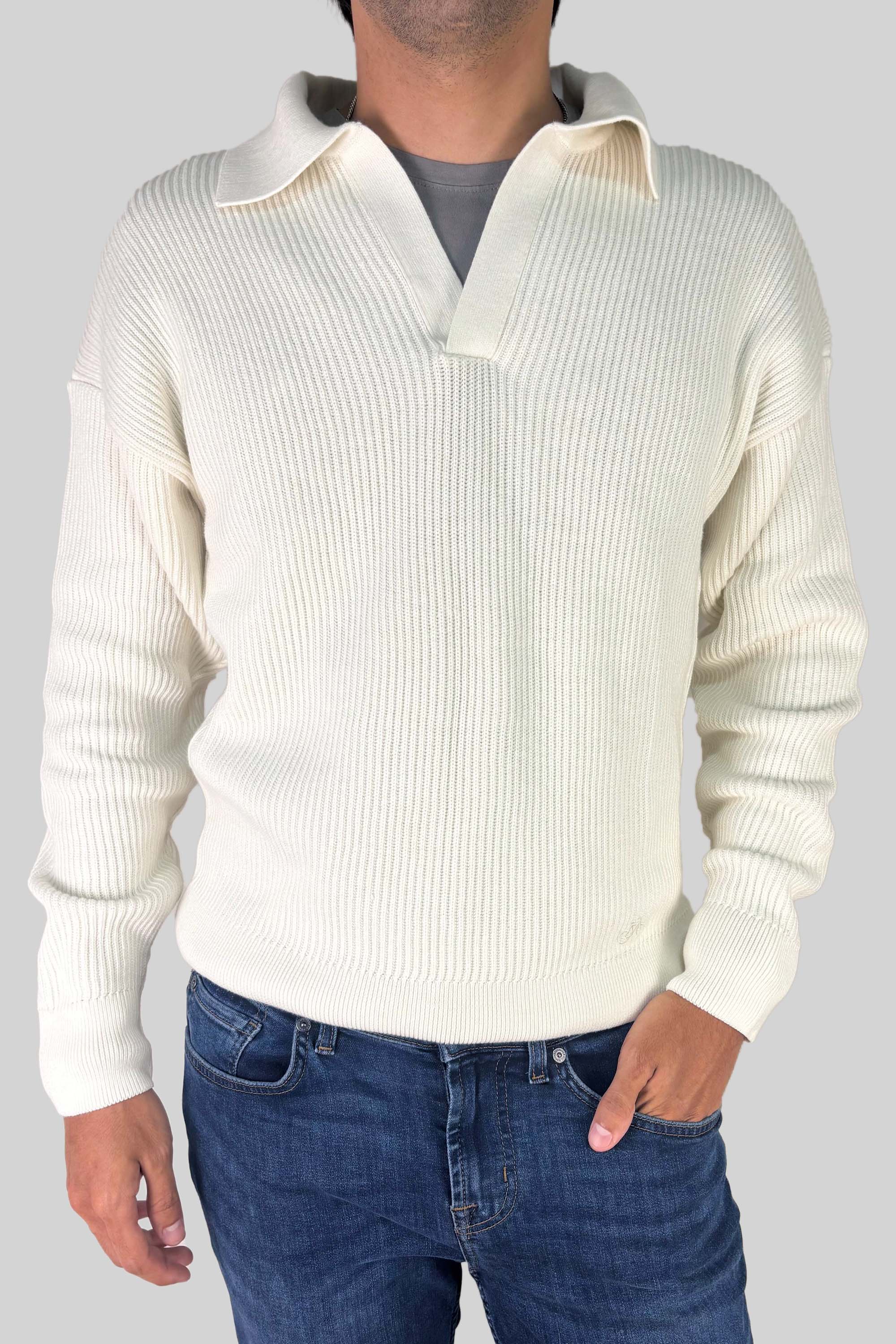 SACO LINED COLLAR OFF WHITE