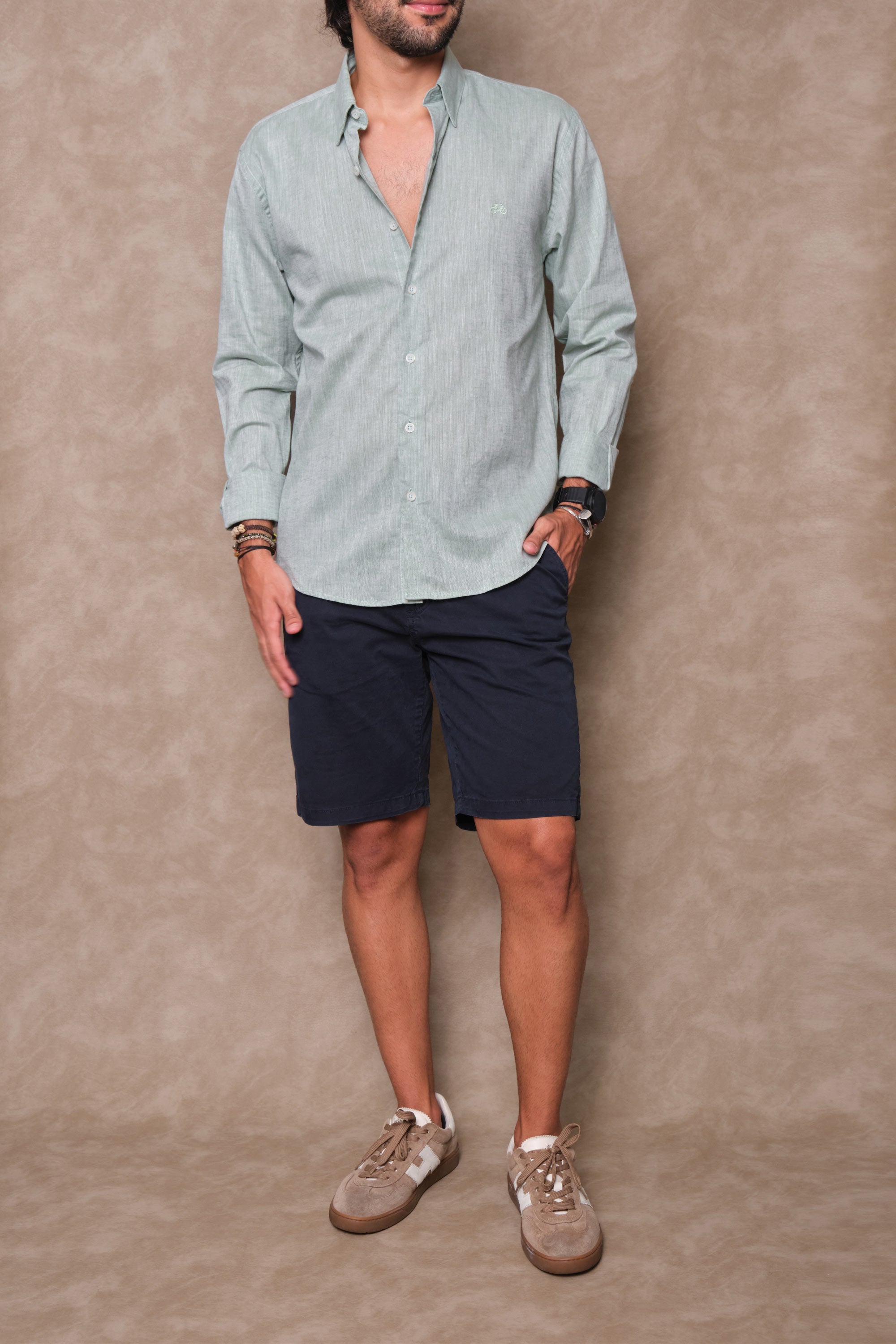 CAMISA LINO VERDE