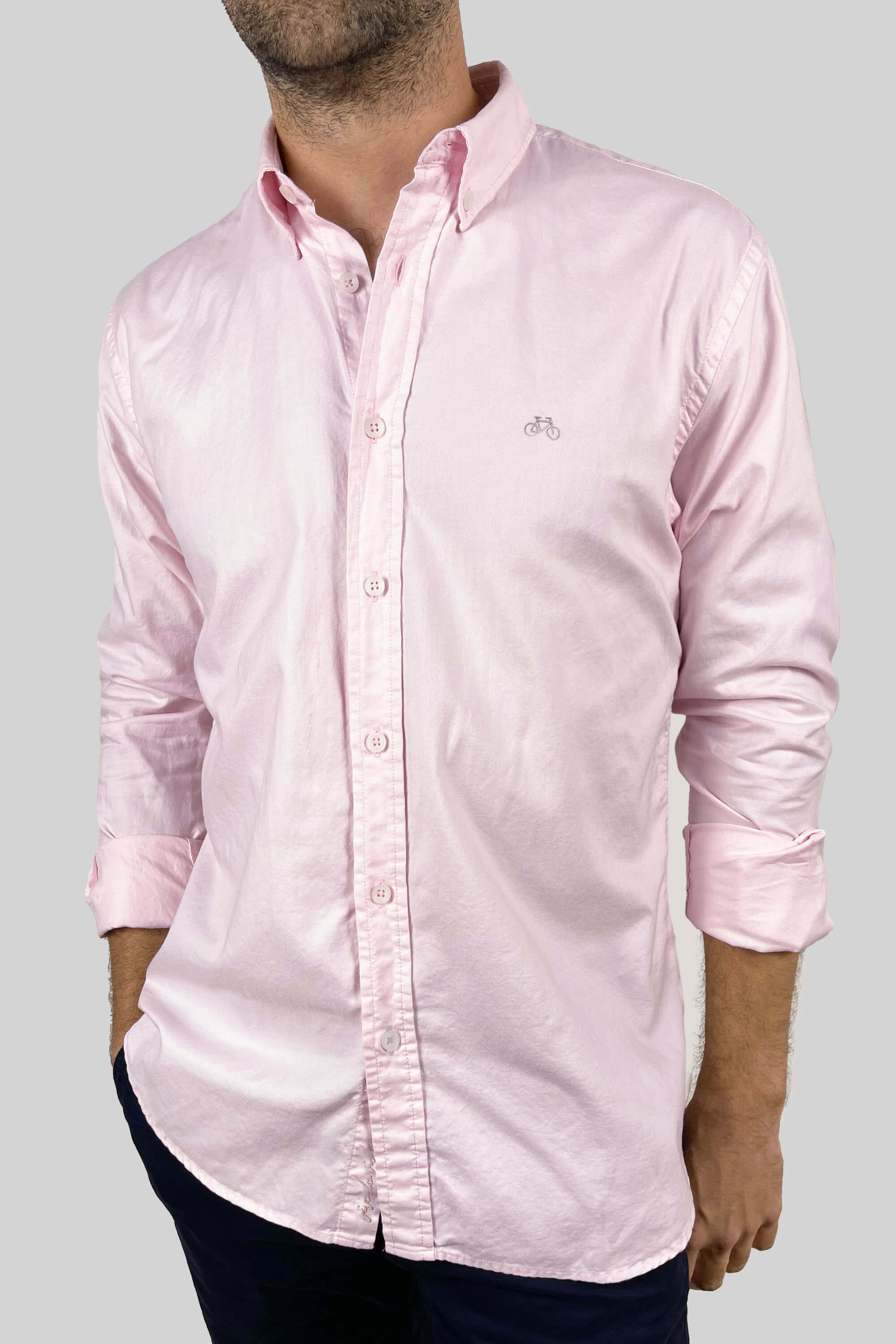CAMISA OXFORD BABY PINK