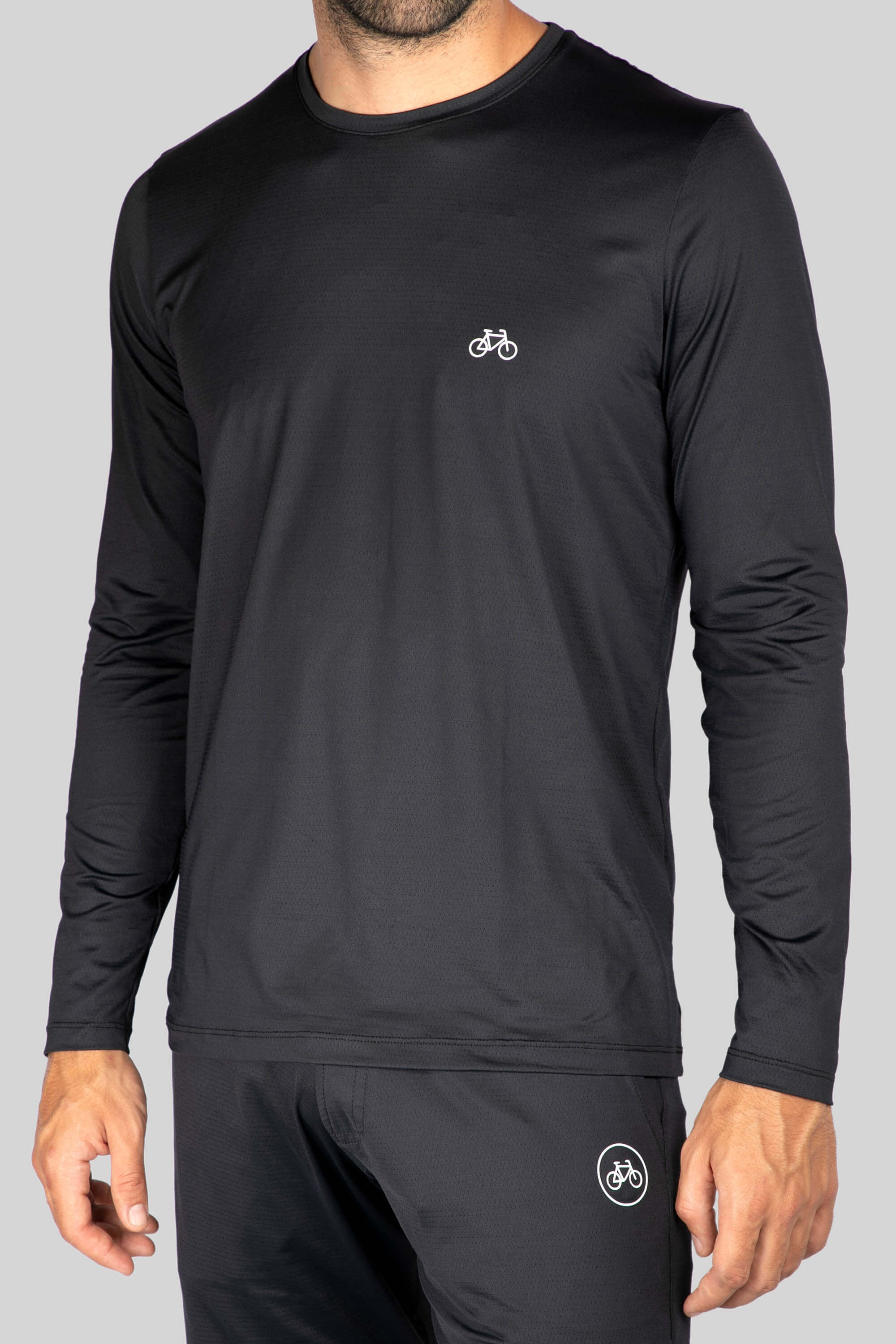 CAMISETA MANGA LARGA SPORT NEGRA