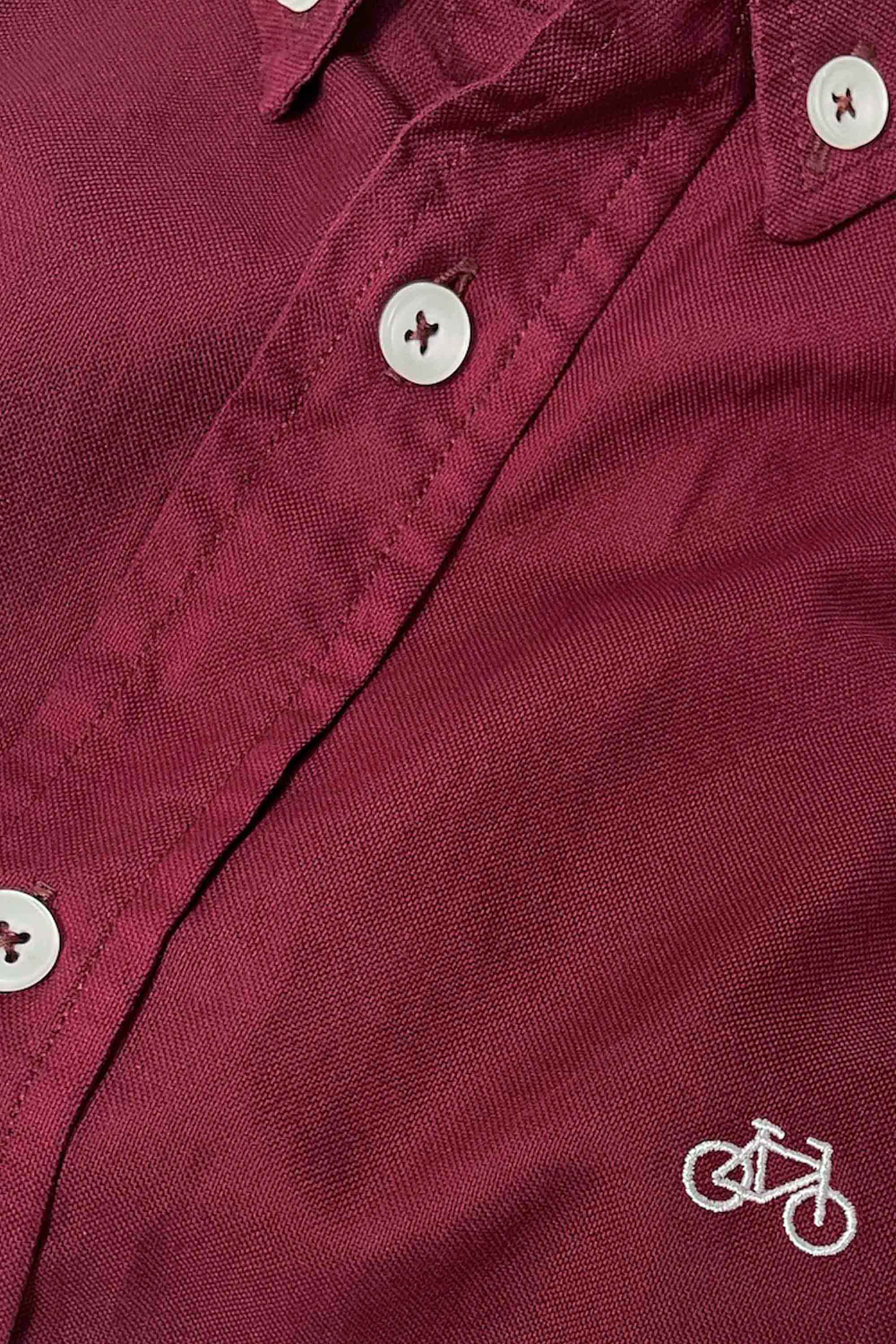 CAMISA OXFORD VINO