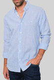 CAMISA LINO BLUE LINES