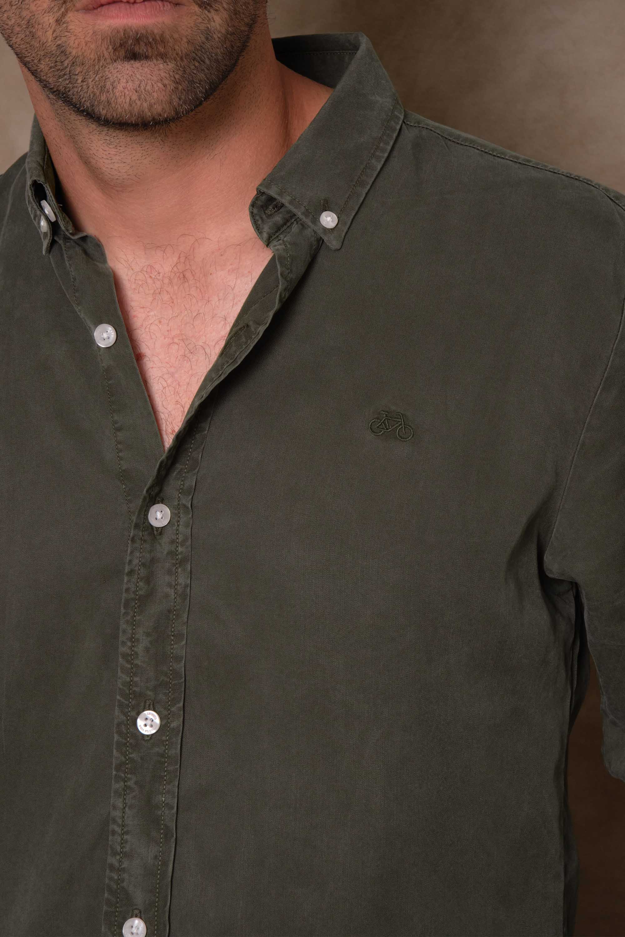 CAMISA LYOCELL NP OLIVE