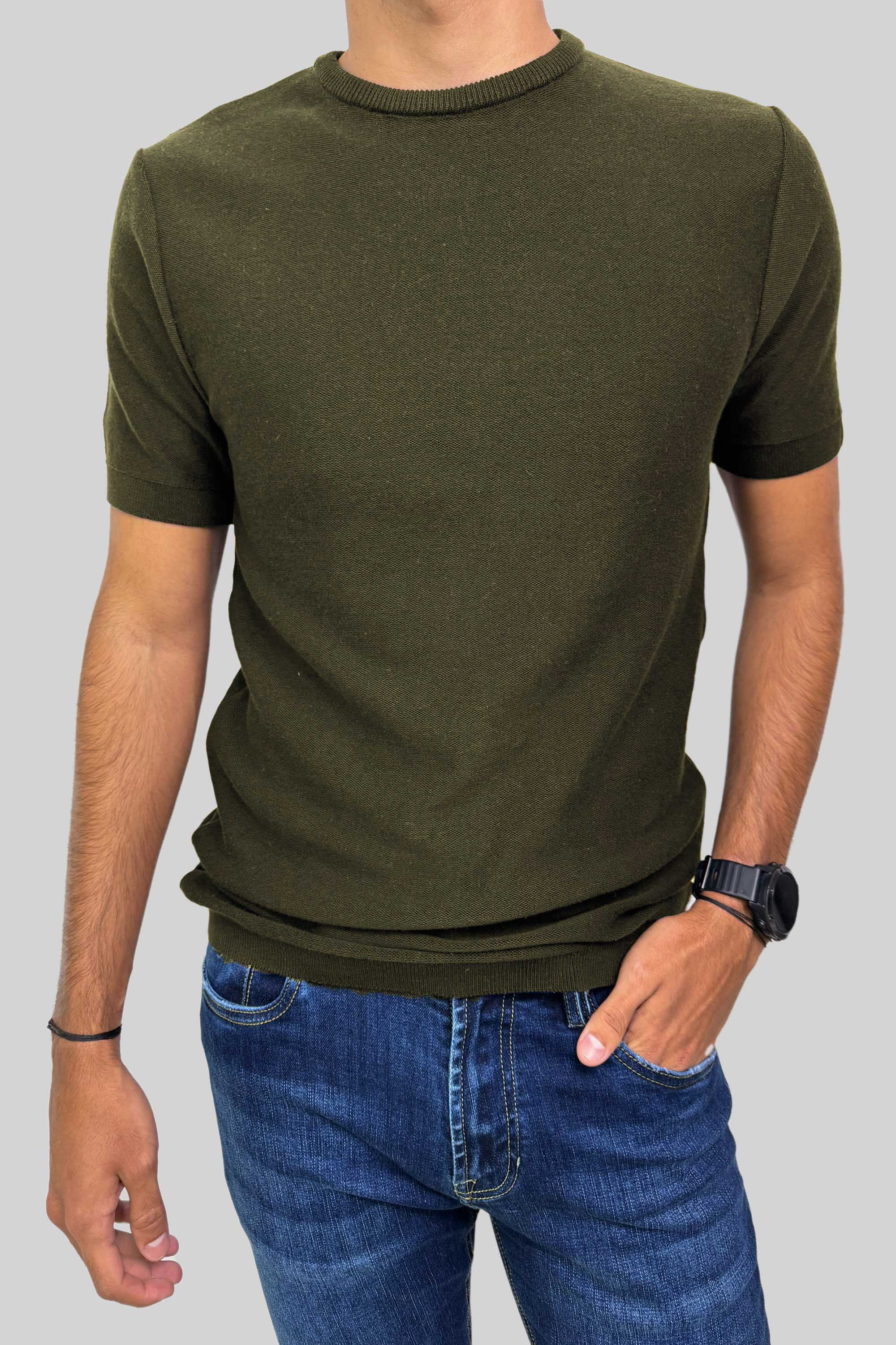 CREW NECK TEJIDA MILITAR