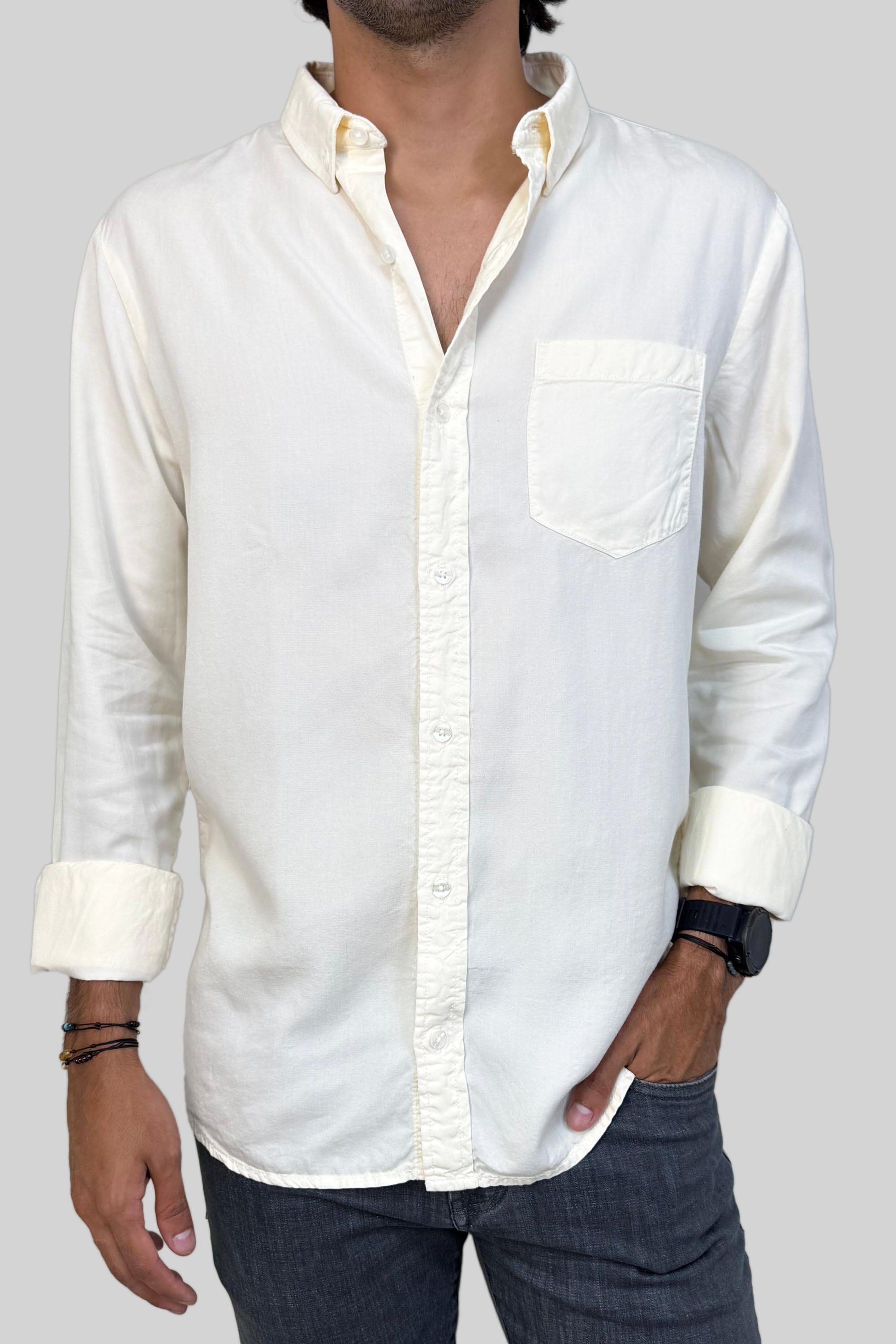 CAMISA LYOCELL CREAM